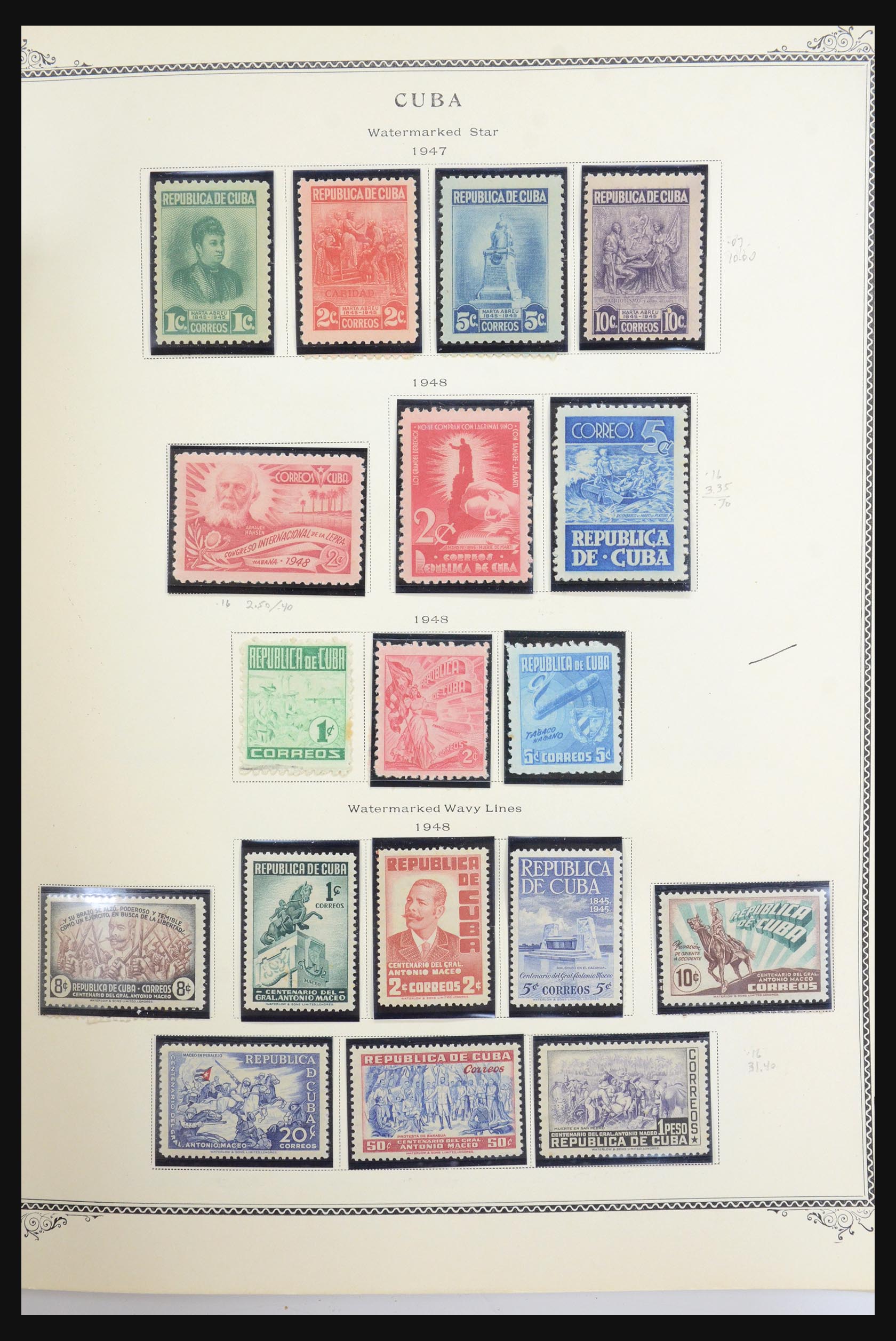 31593 029 - 31593 Cuba 1855-1960 en Dominicaanse Republiek 1870-1986.