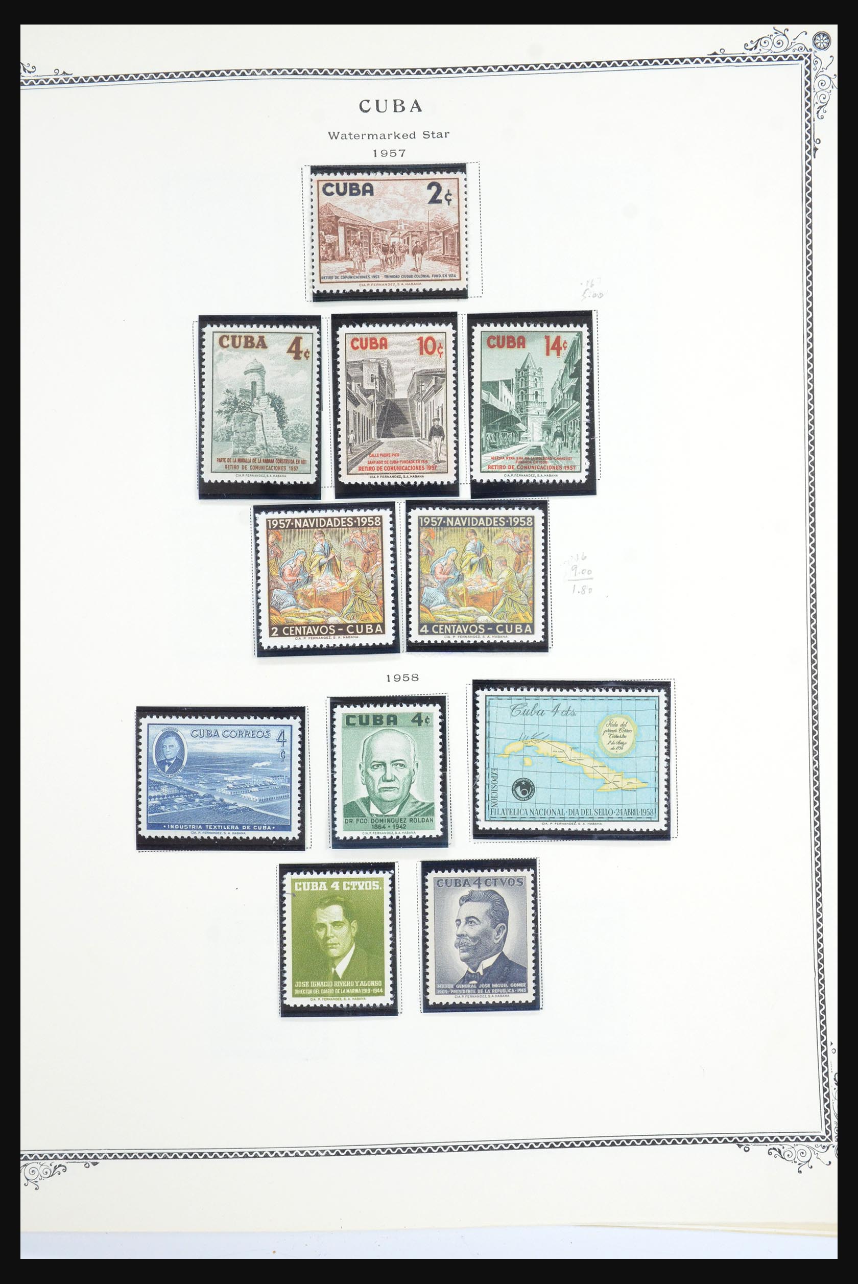 31593 039 - 31593 Cuba 1855-1960 en Dominicaanse Republiek 1870-1986.