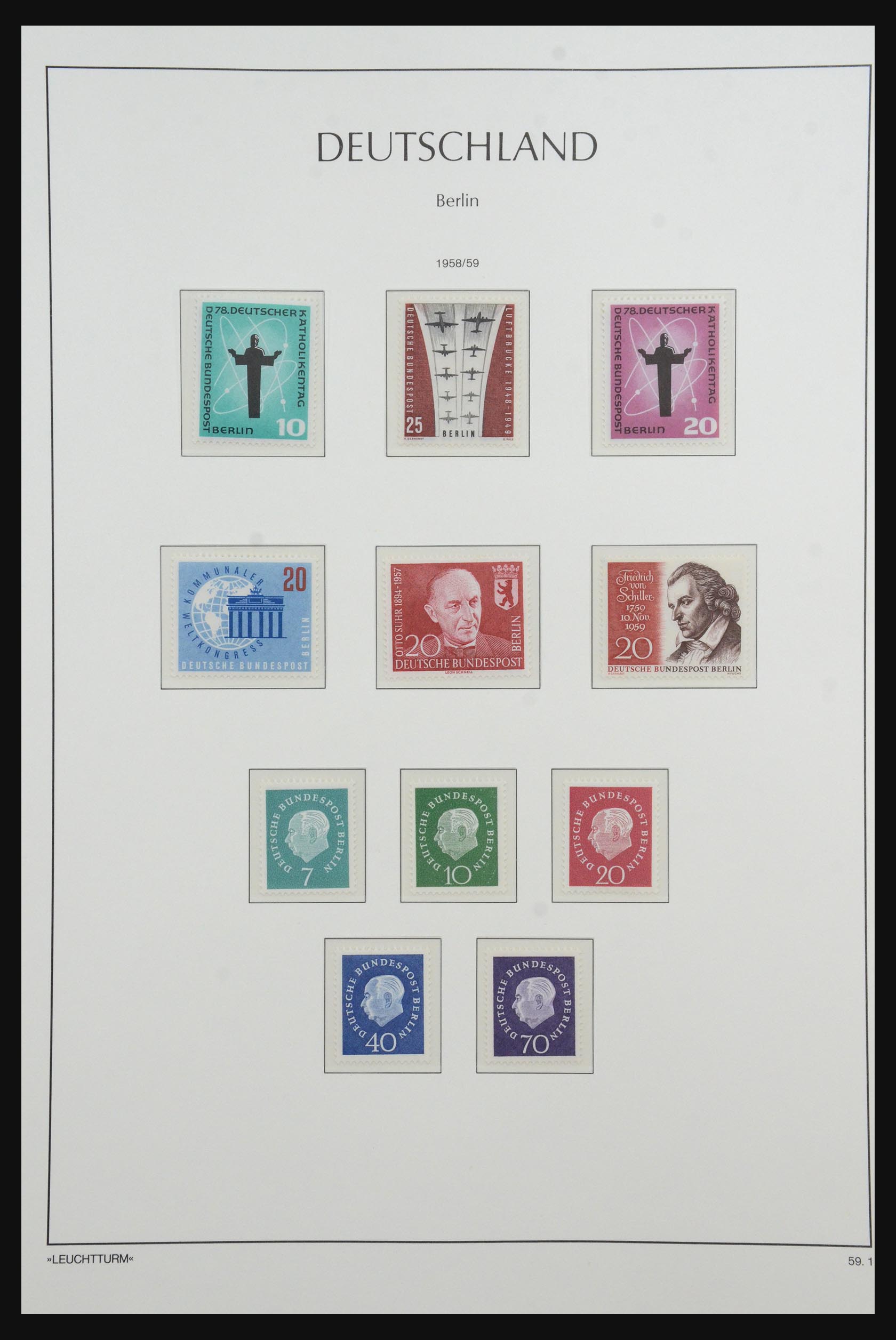 31601 015 - 31601 Bundespost, Berlin and Saar 1948-2008.