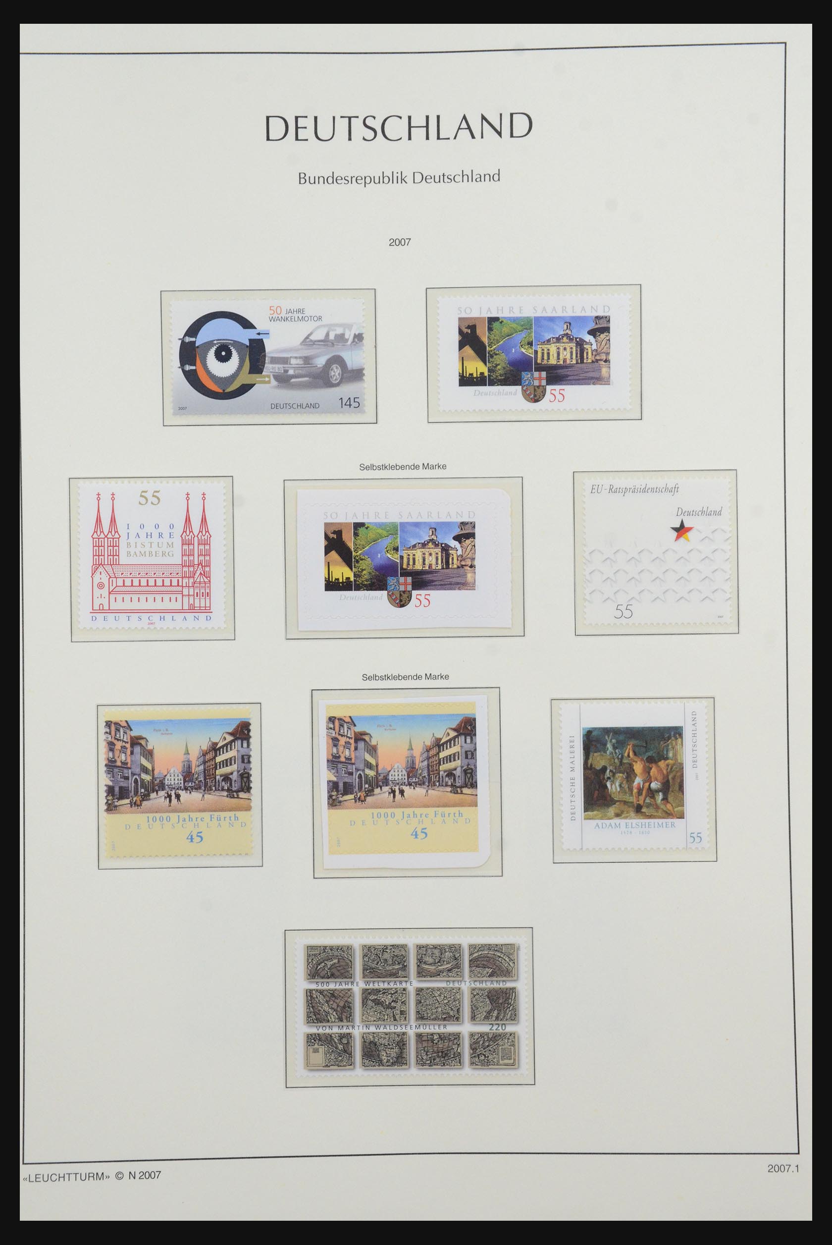 31601 377 - 31601 Bundespost, Berlin and Saar 1948-2008.