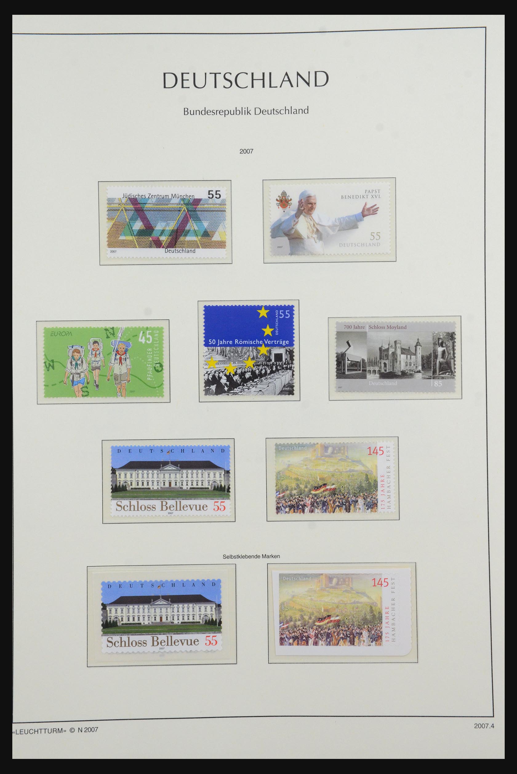 31601 380 - 31601 Bundespost, Berlin and Saar 1948-2008.
