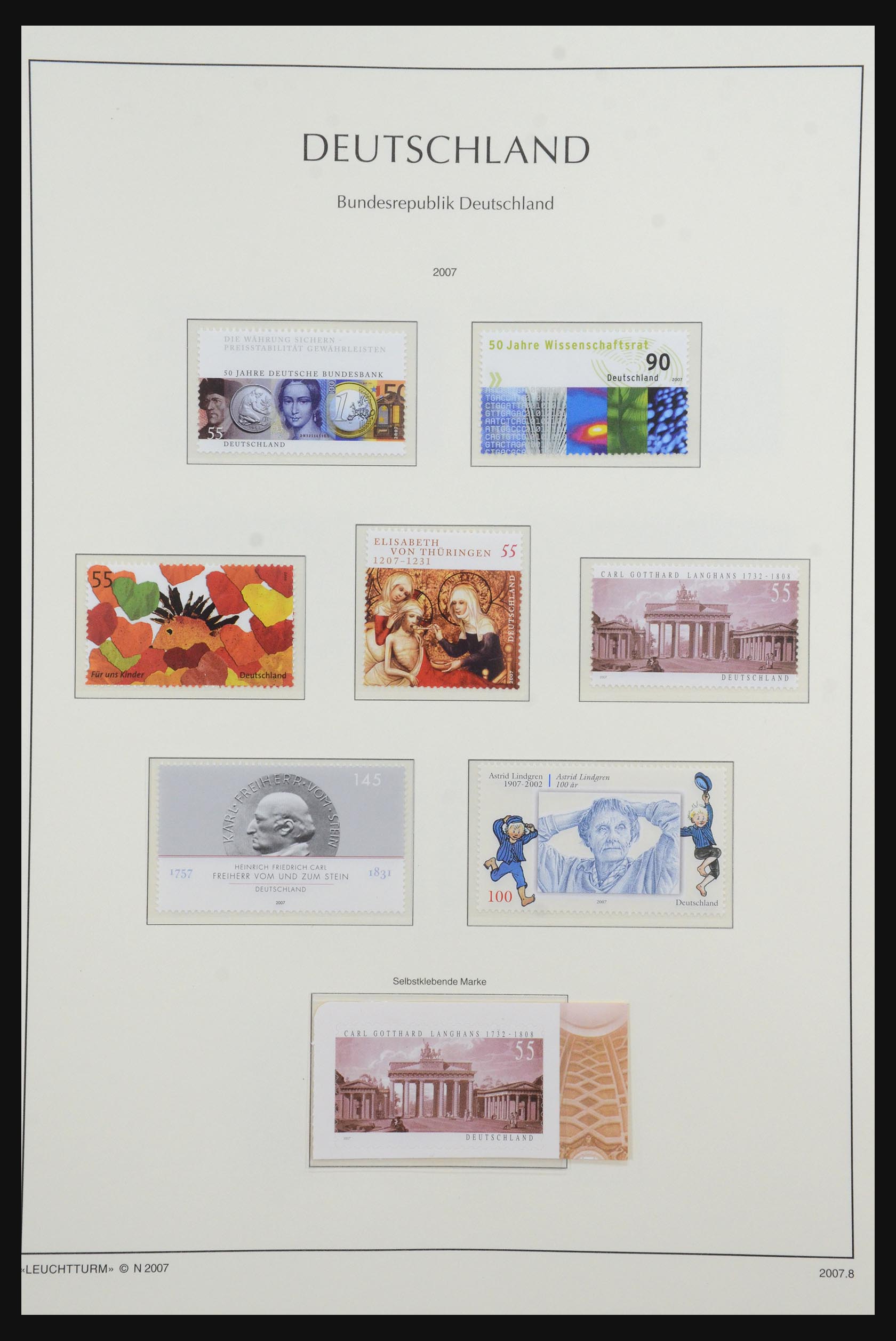 31601 384 - 31601 Bundespost, Berlin and Saar 1948-2008.
