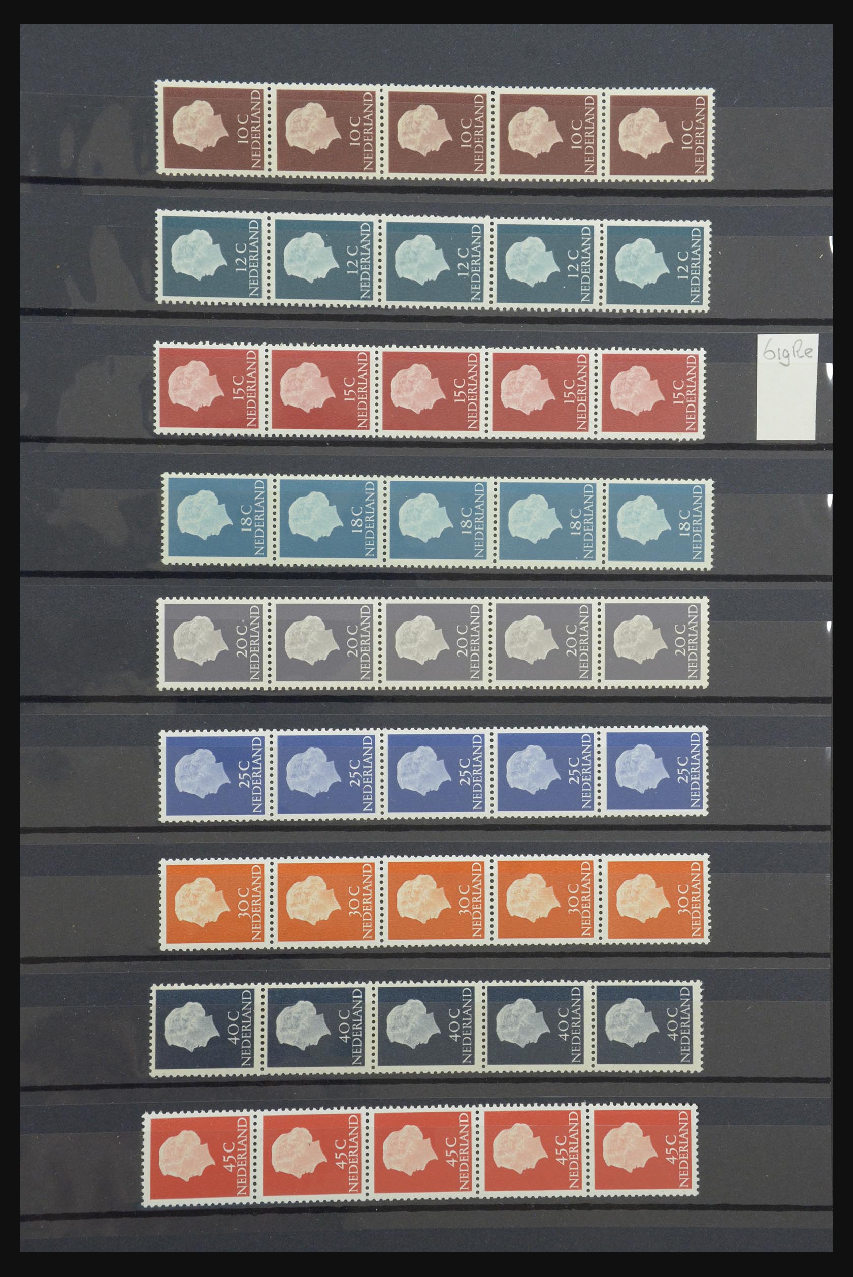 31625 005 - 31625 Nederland rolzegels 1965-2009.