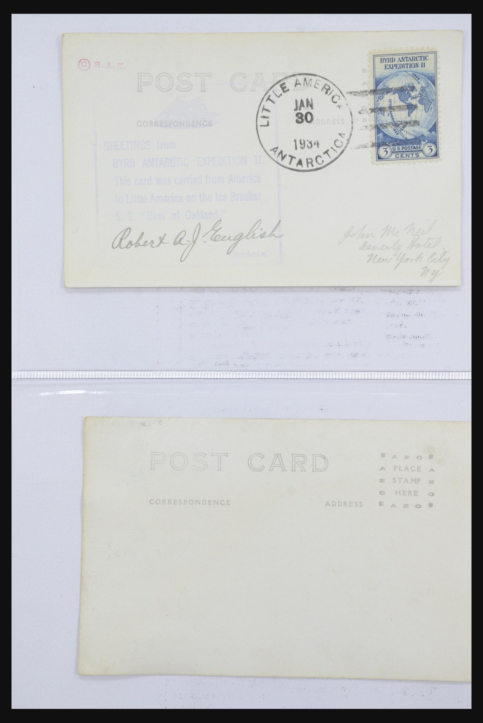 31627 040 - 31627 Byrd Antarctic Expedition 1934.