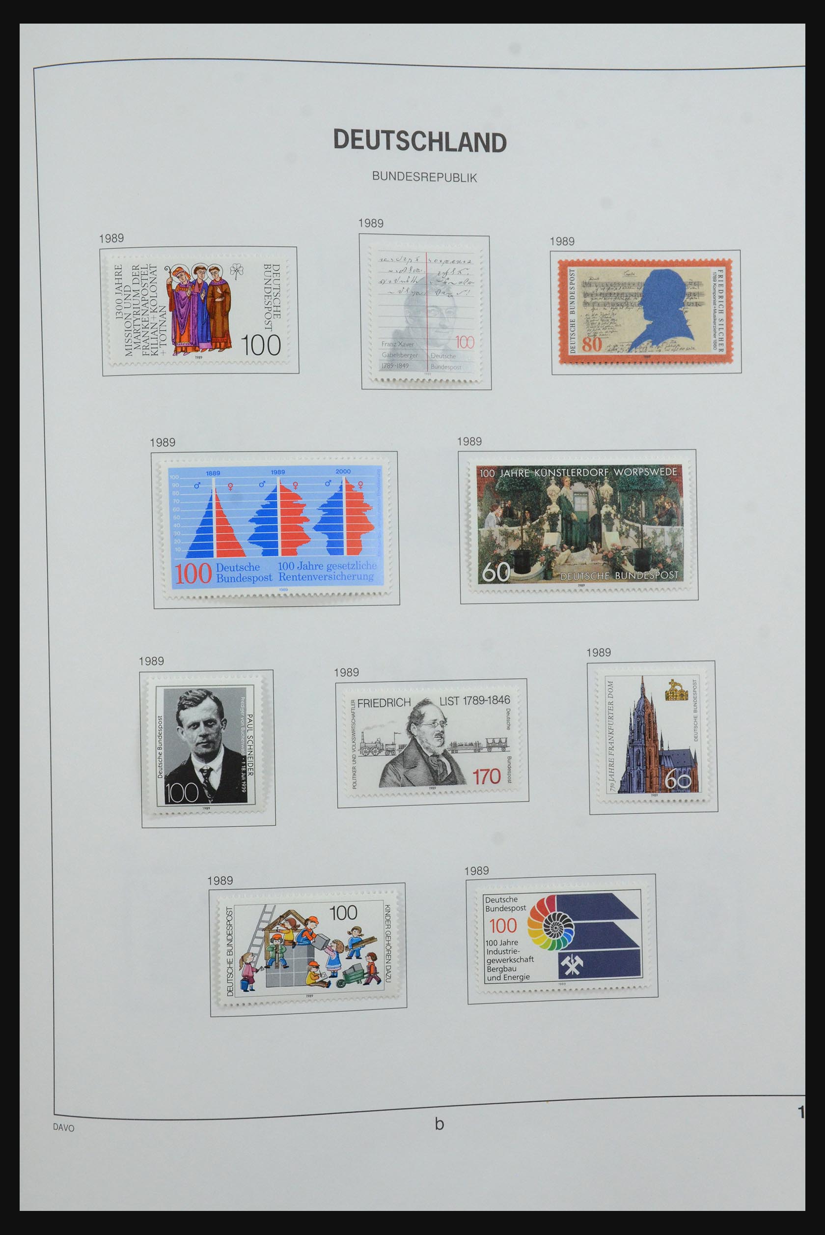31638 114 - 31638 Bundespost 1949-1989.