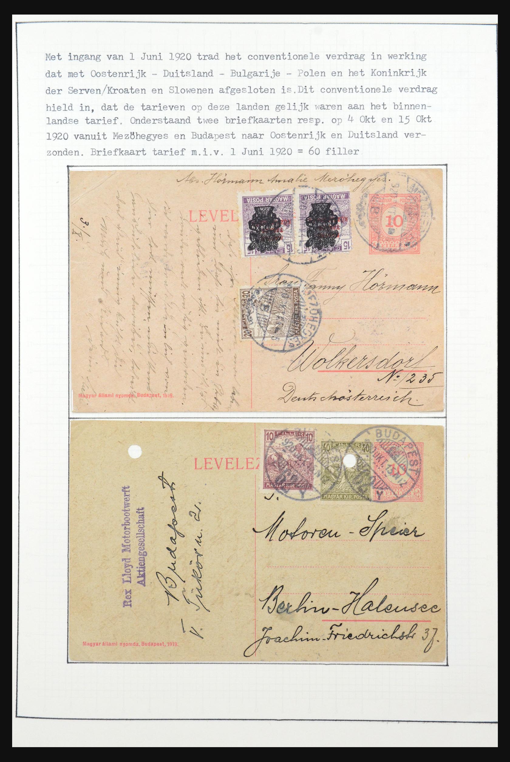 31647 021 - 31647 Hongarije 1927-1946 tentoonstellingsverzameling.