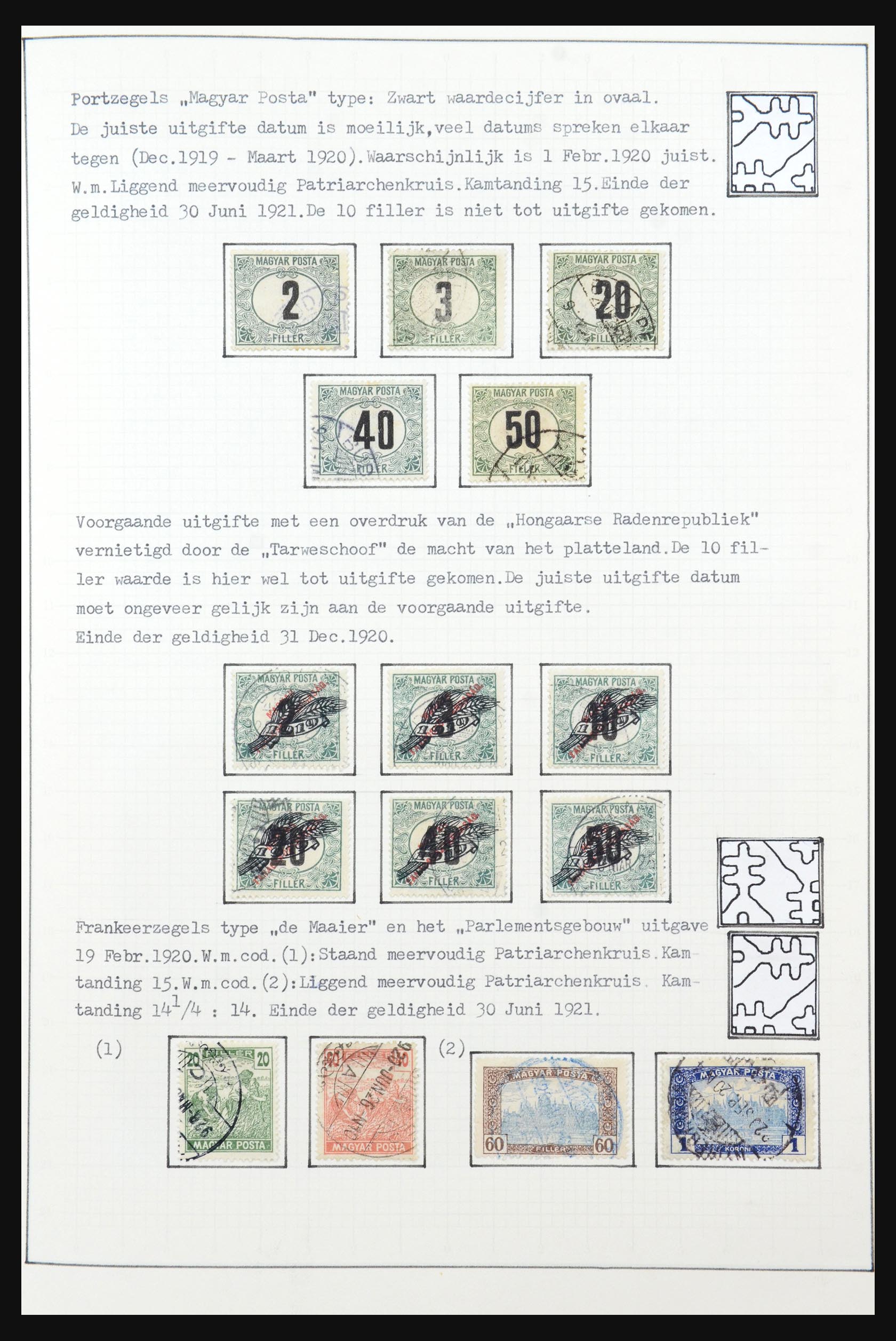31647 022 - 31647 Hongarije 1927-1946 tentoonstellingsverzameling.