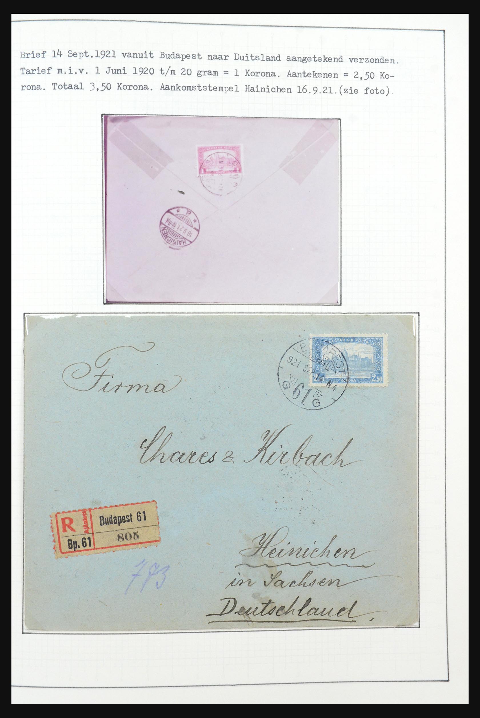 31647 036 - 31647 Hongarije 1927-1946 tentoonstellingsverzameling.