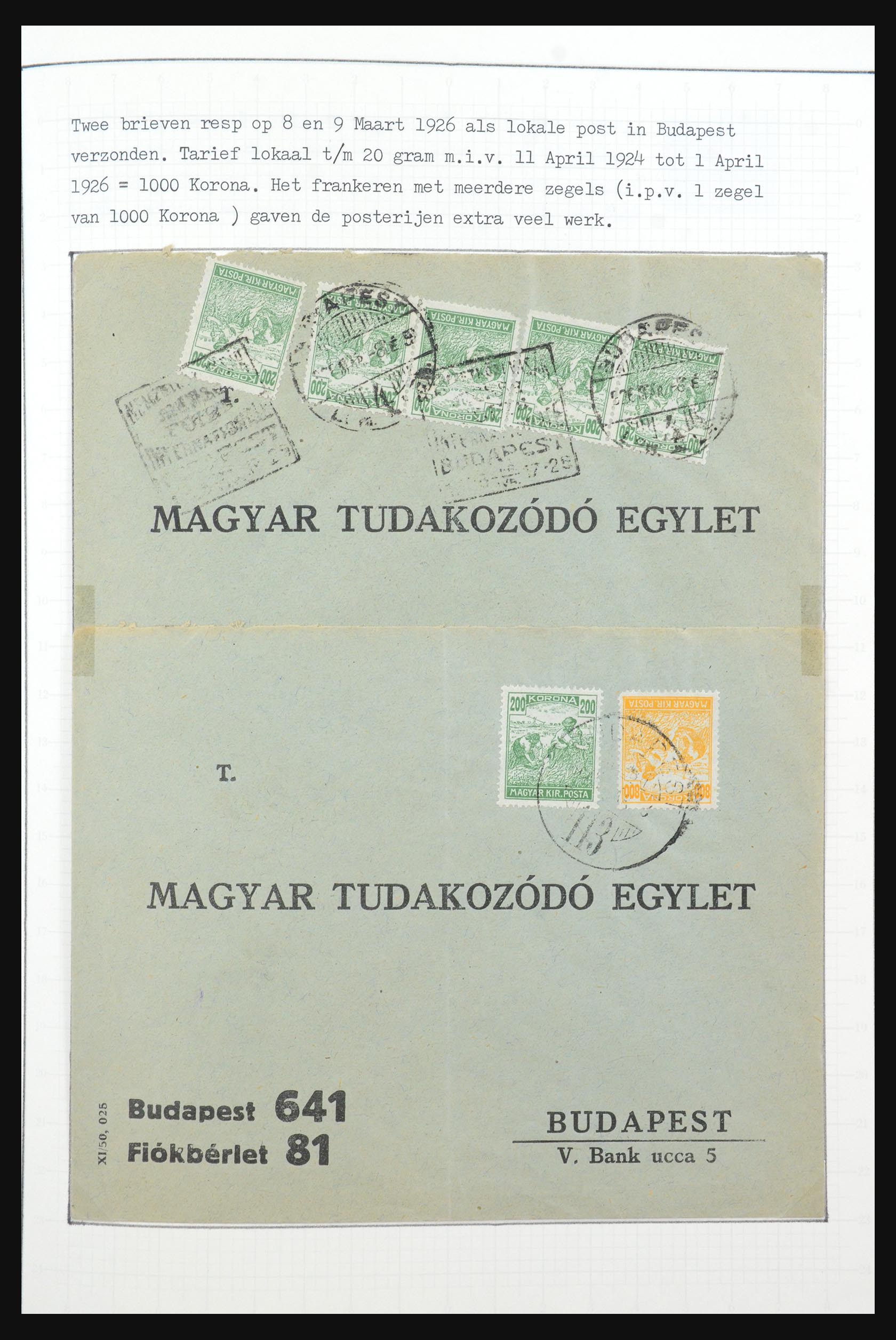 31647 047 - 31647 Hongarije 1927-1946 tentoonstellingsverzameling.