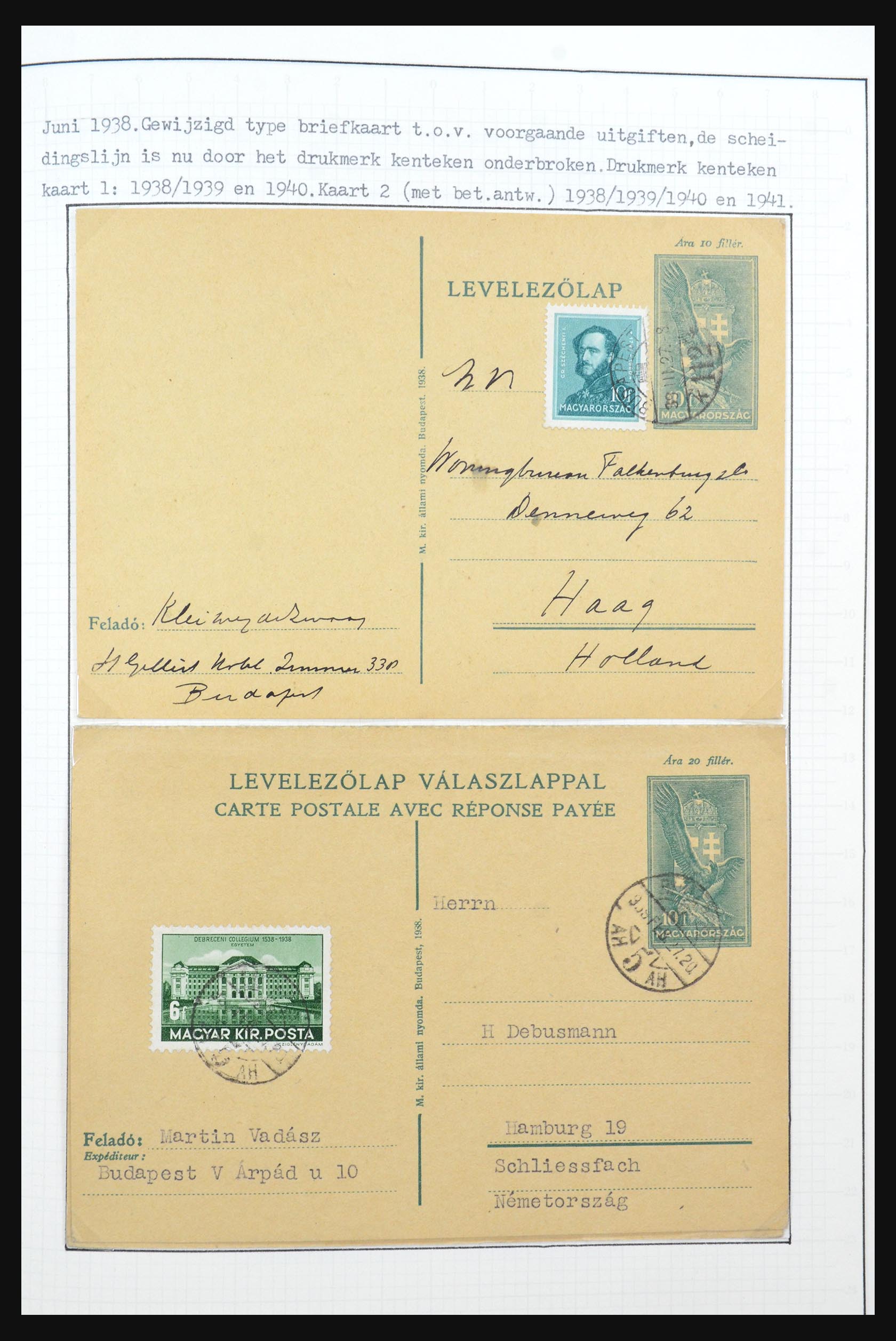 31647 061 - 31647 Hongarije 1927-1946 tentoonstellingsverzameling.