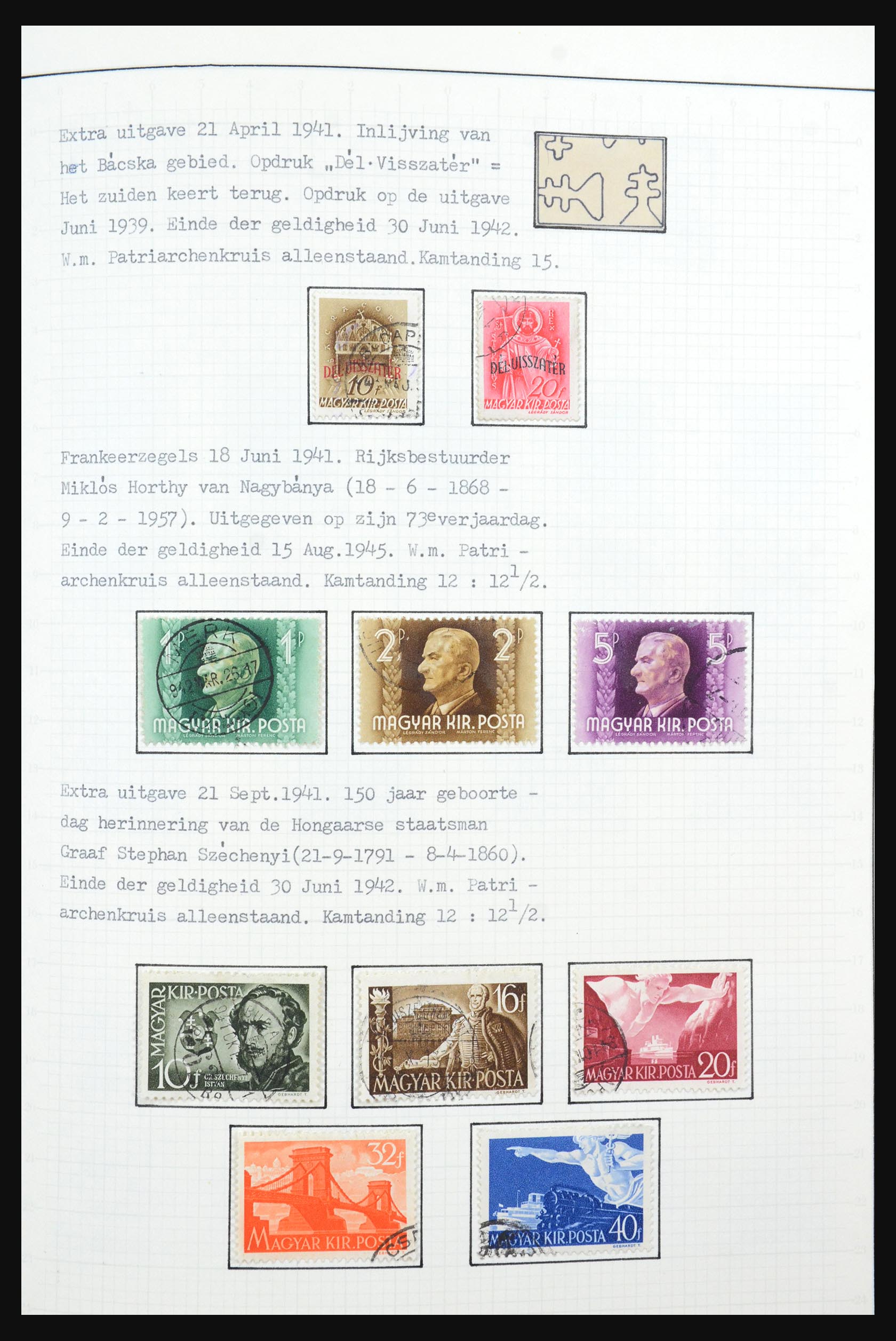 31647 068 - 31647 Hongarije 1927-1946 tentoonstellingsverzameling.