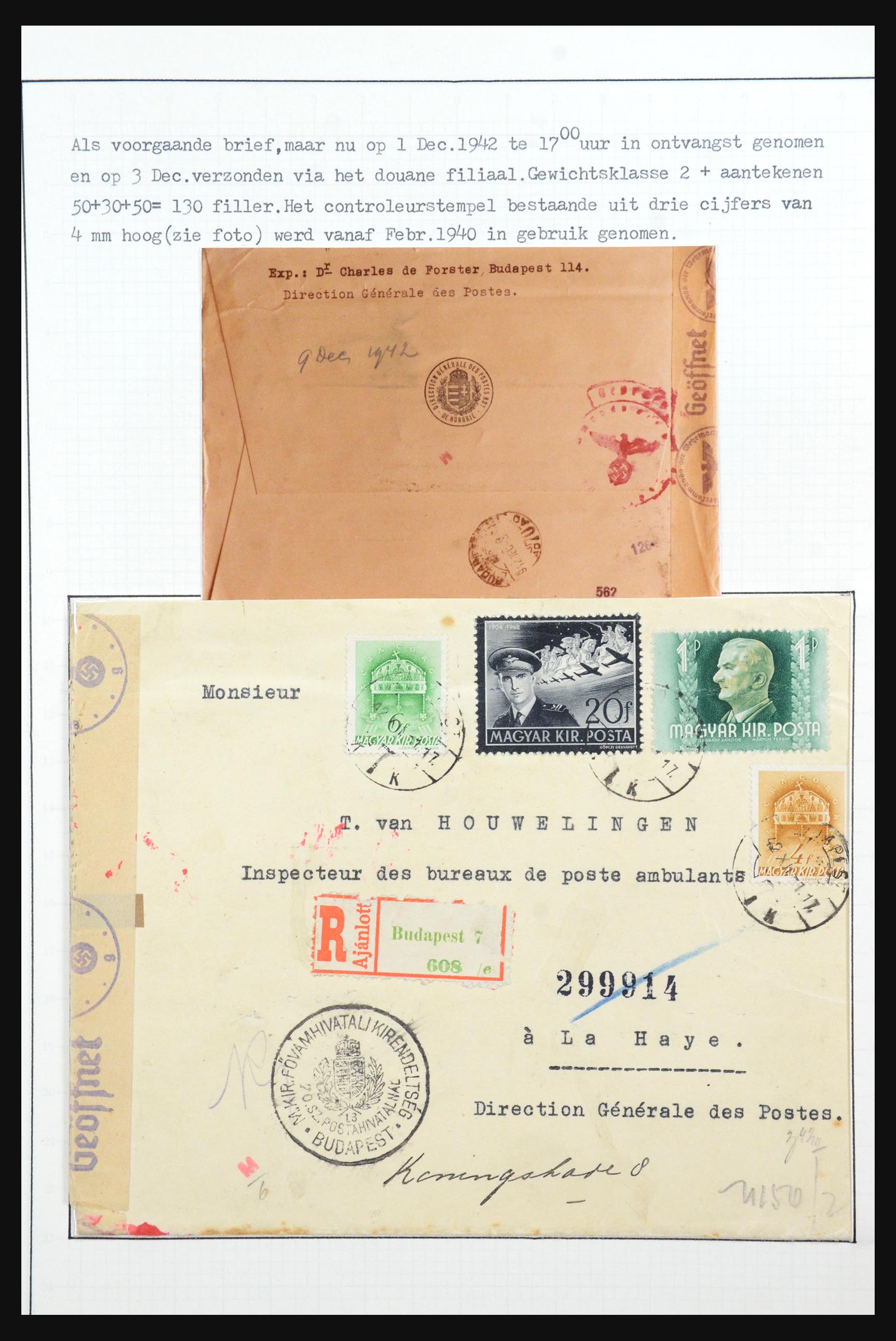 31647 070 - 31647 Hongarije 1927-1946 tentoonstellingsverzameling.