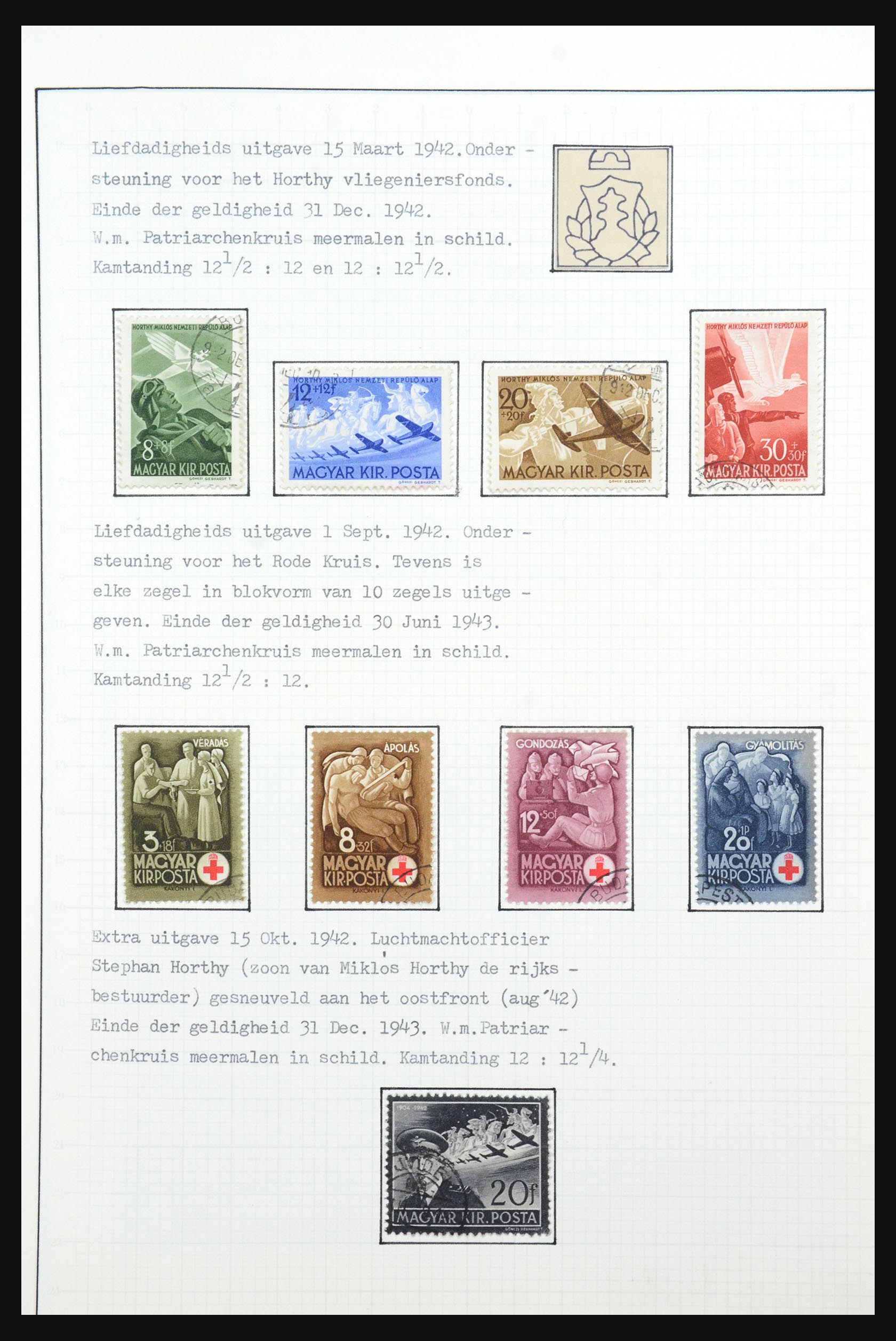 31647 073 - 31647 Hongarije 1927-1946 tentoonstellingsverzameling.