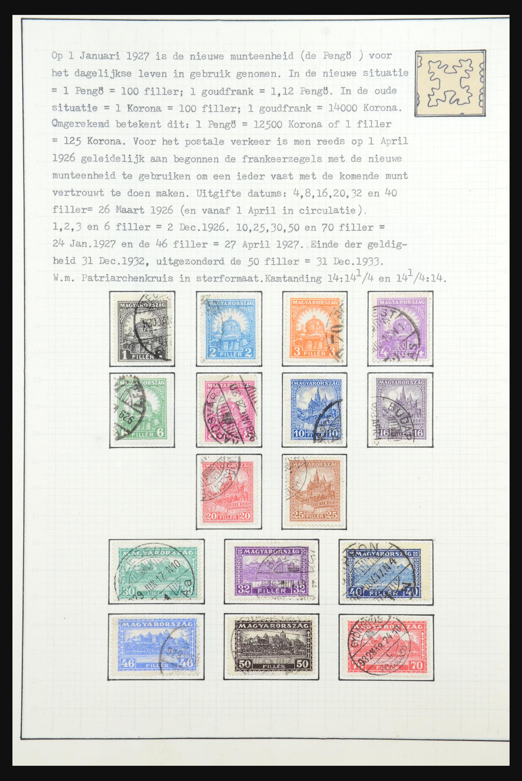 31647 076 - 31647 Hongarije 1927-1946 tentoonstellingsverzameling.