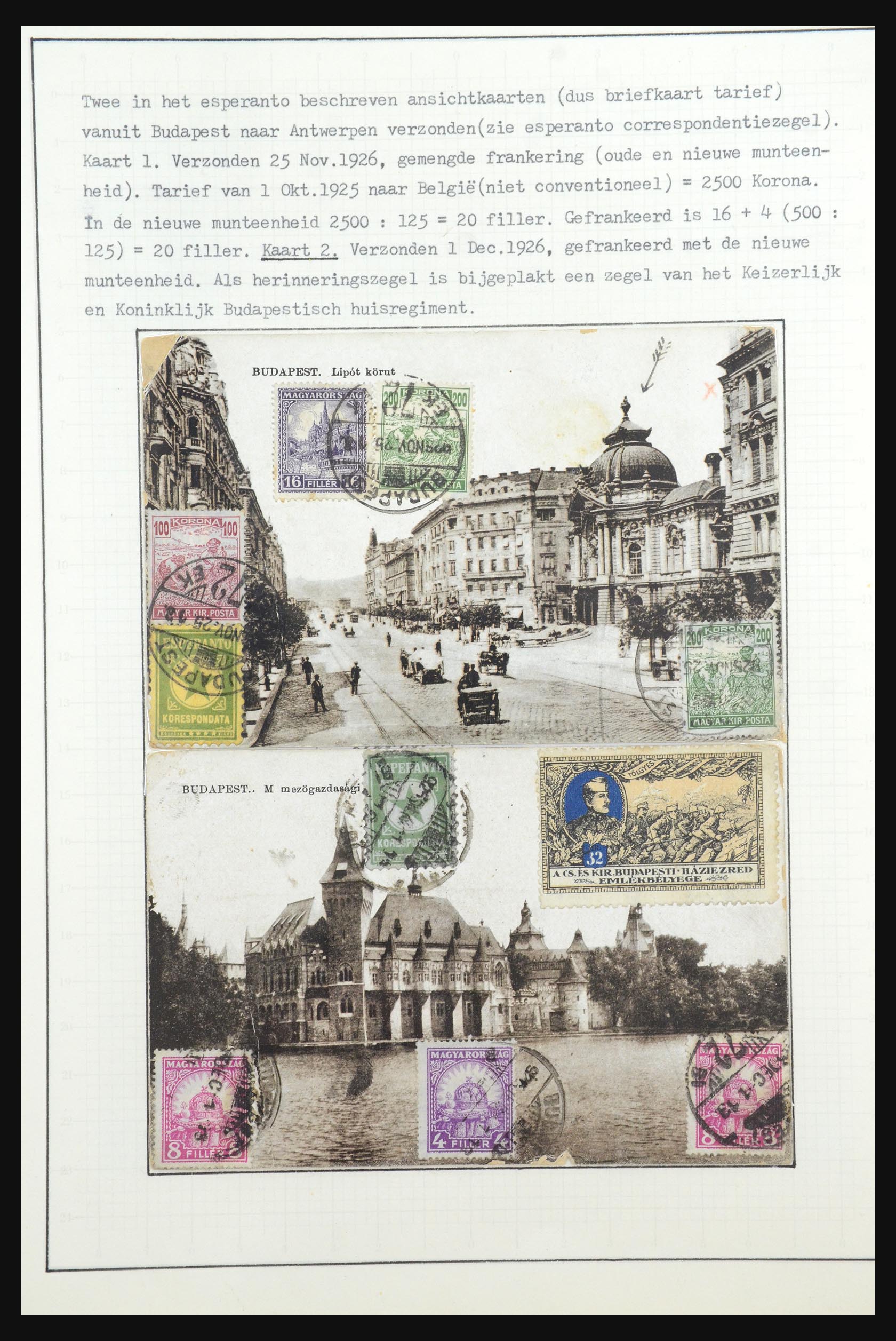 31647 080 - 31647 Hongarije 1927-1946 tentoonstellingsverzameling.