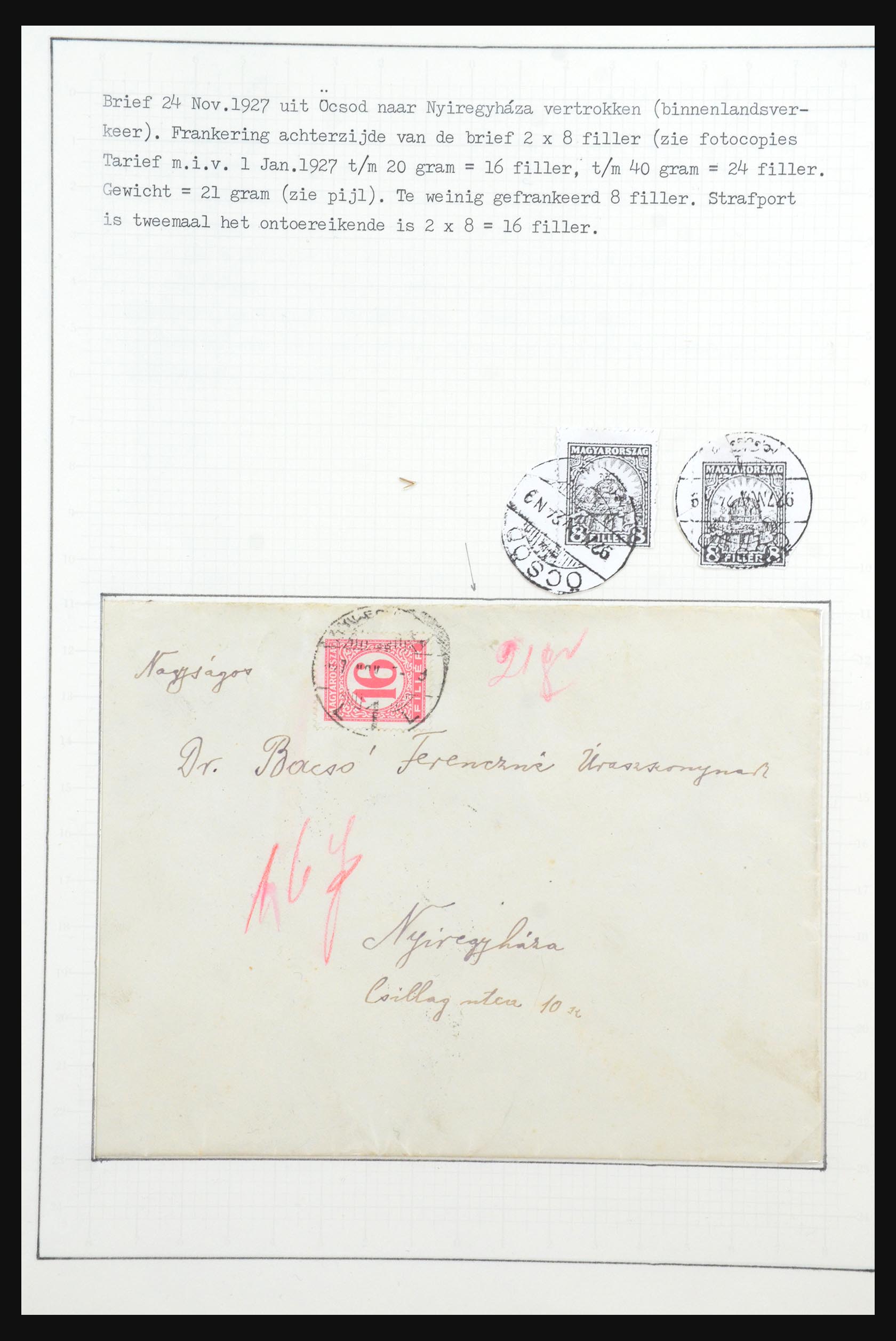 31647 085 - 31647 Hongarije 1927-1946 tentoonstellingsverzameling.