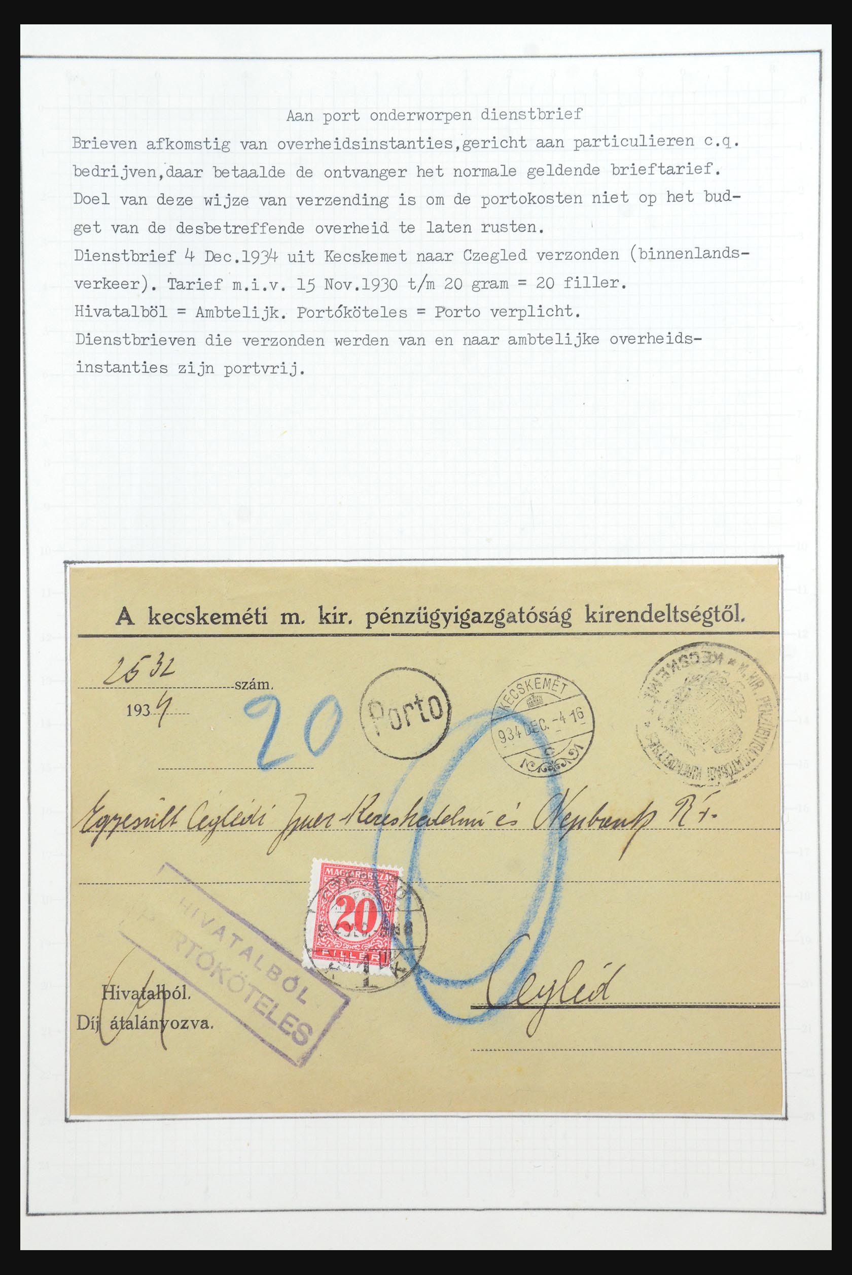 31647 086 - 31647 Hongarije 1927-1946 tentoonstellingsverzameling.