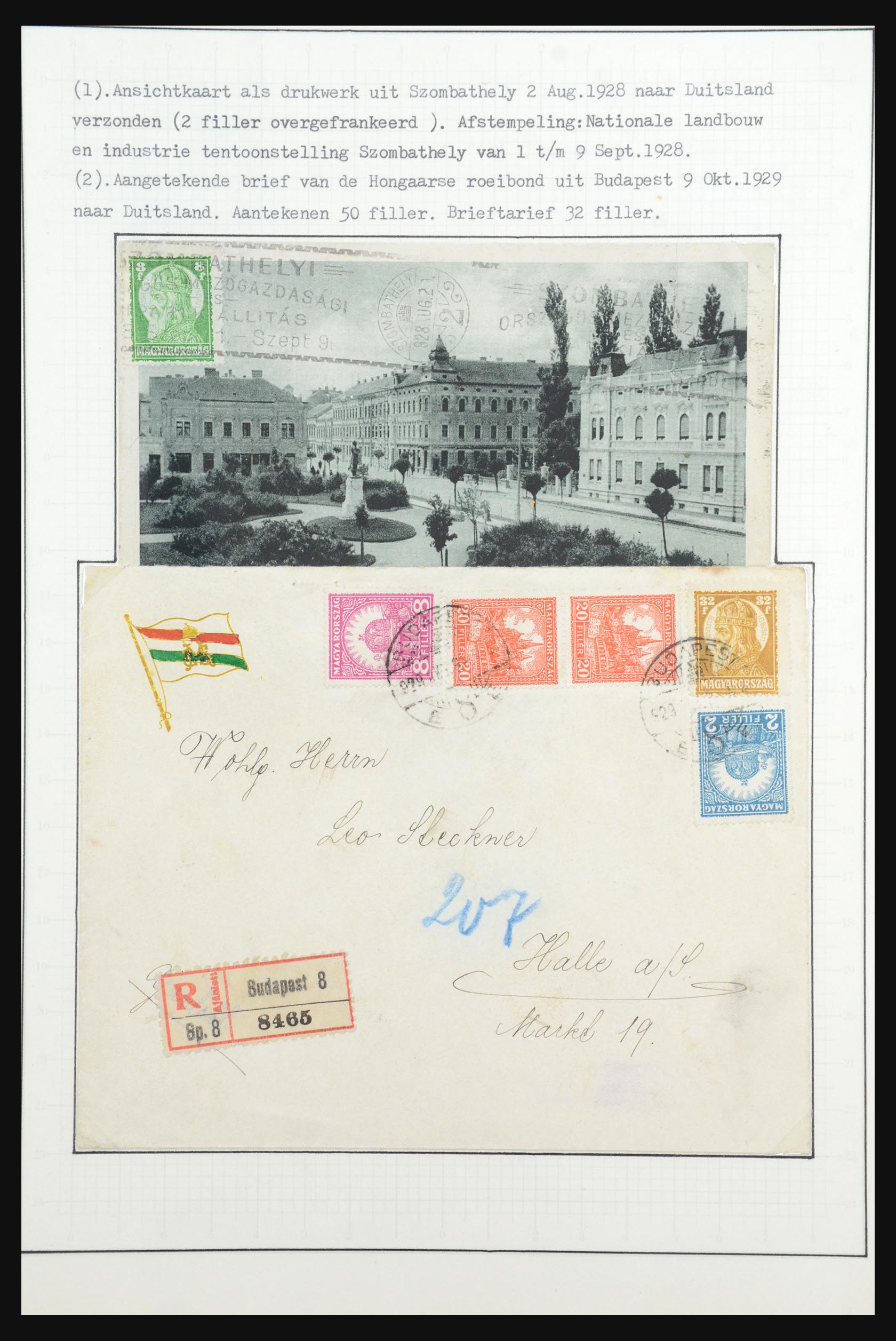 31647 098 - 31647 Hongarije 1927-1946 tentoonstellingsverzameling.