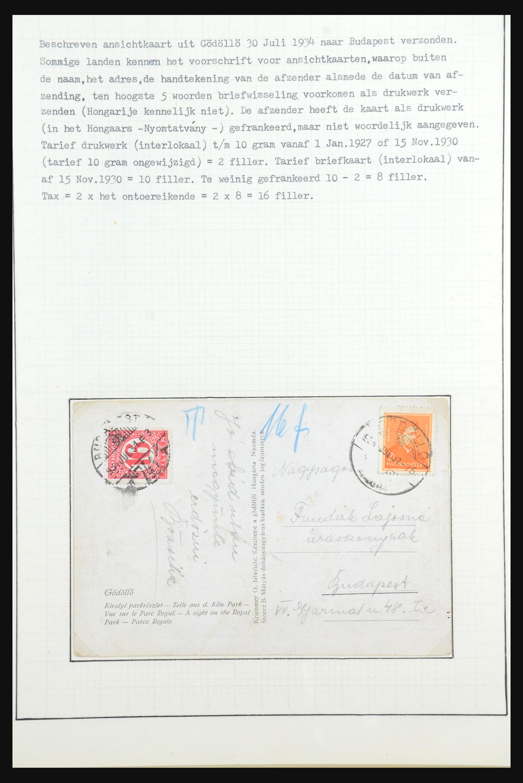 31647 102 - 31647 Hongarije 1927-1946 tentoonstellingsverzameling.