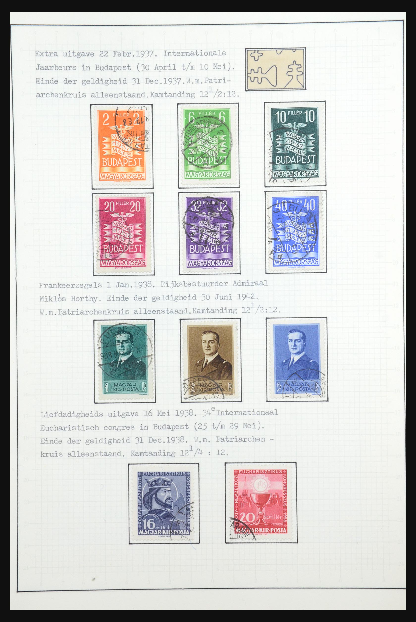 31647 109 - 31647 Hongarije 1927-1946 tentoonstellingsverzameling.