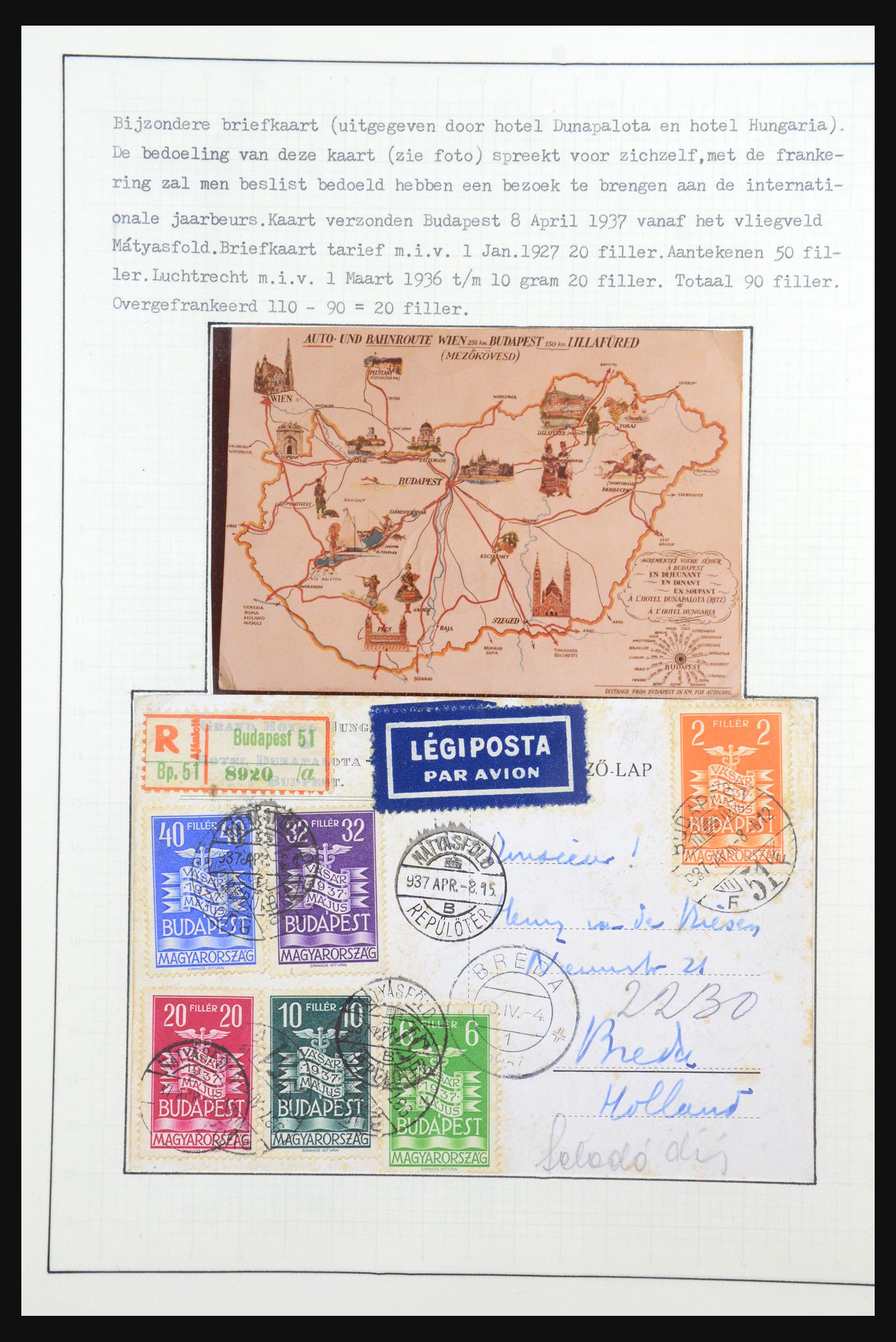 31647 111 - 31647 Hongarije 1927-1946 tentoonstellingsverzameling.