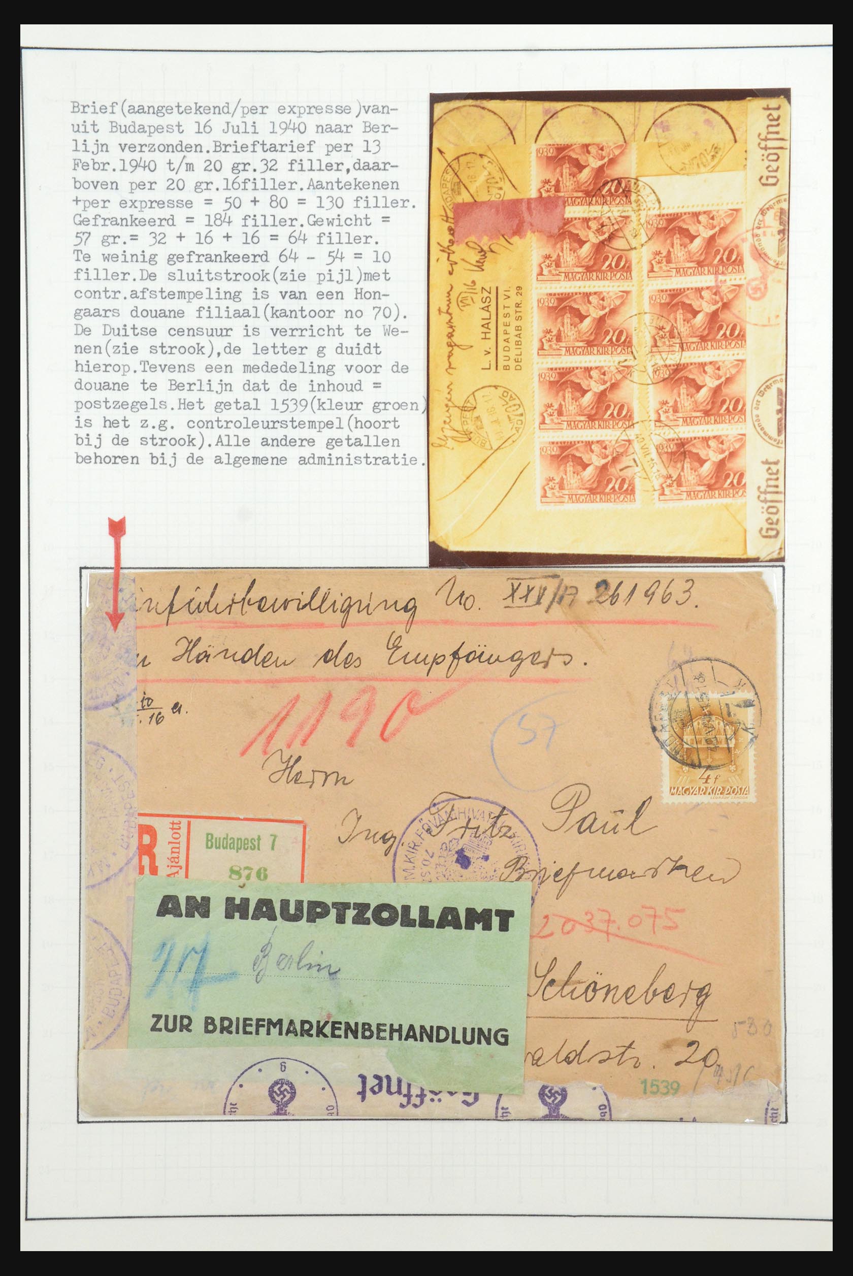 31647 125 - 31647 Hongarije 1927-1946 tentoonstellingsverzameling.