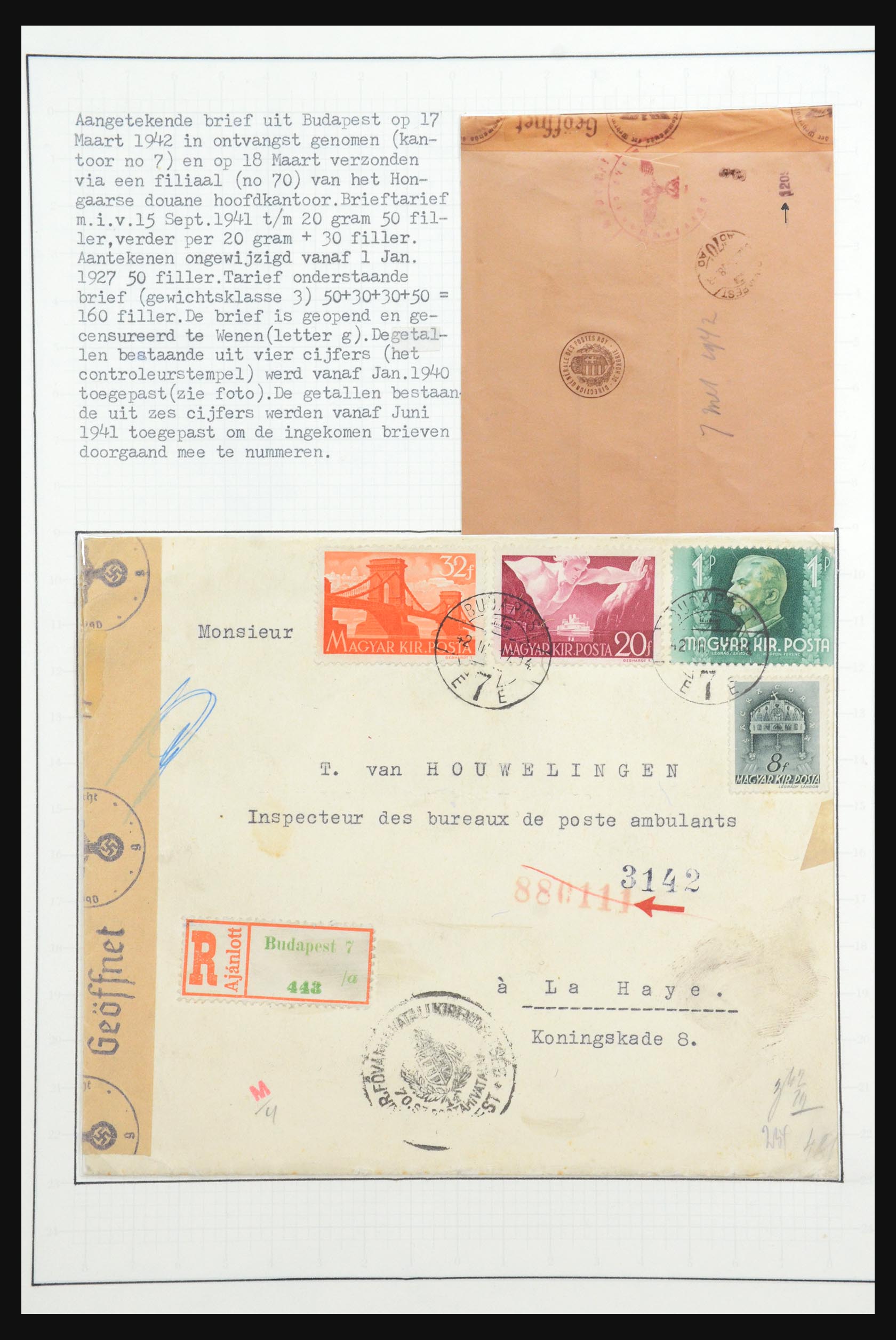 31647 126 - 31647 Hongarije 1927-1946 tentoonstellingsverzameling.