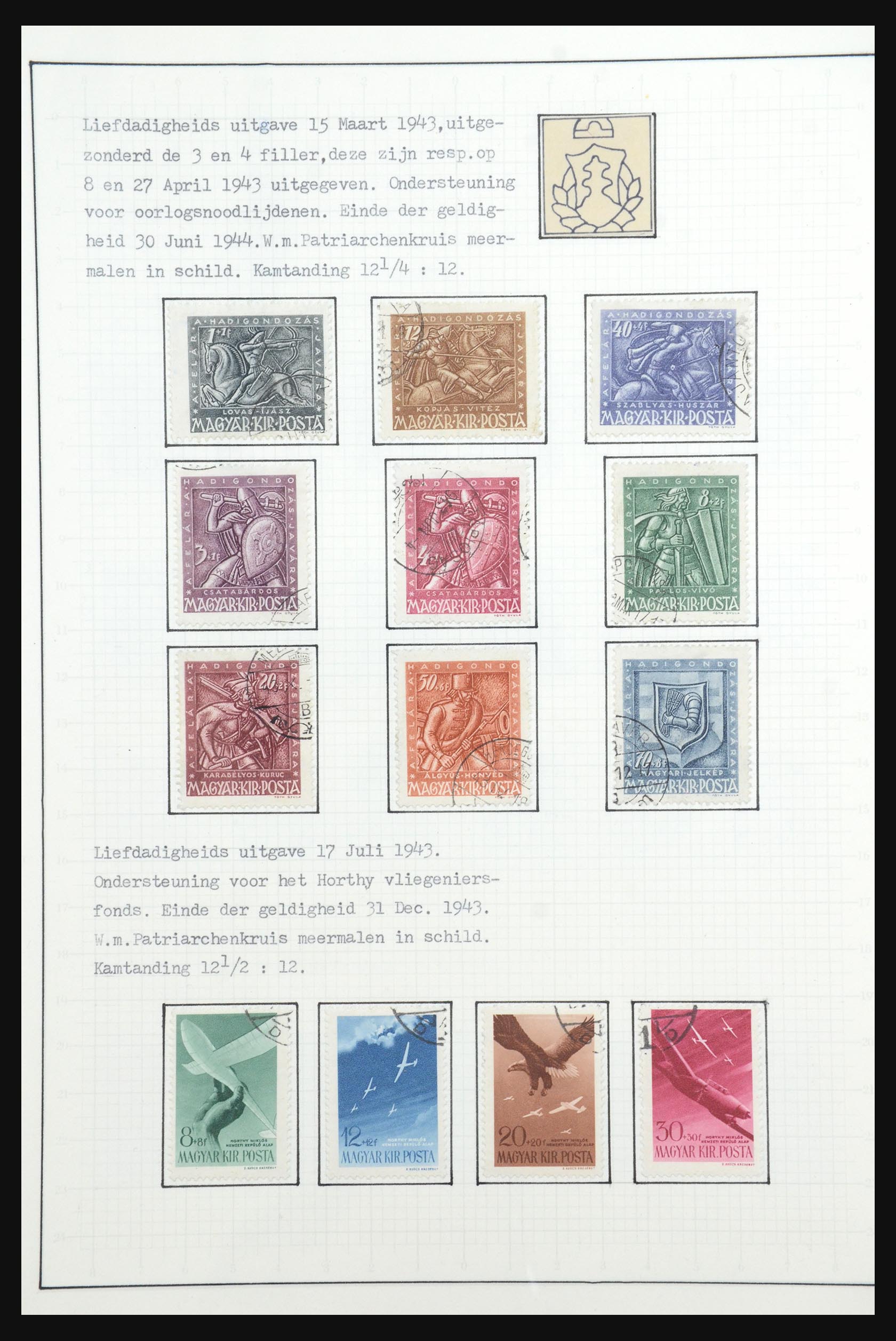 31647 129 - 31647 Hongarije 1927-1946 tentoonstellingsverzameling.