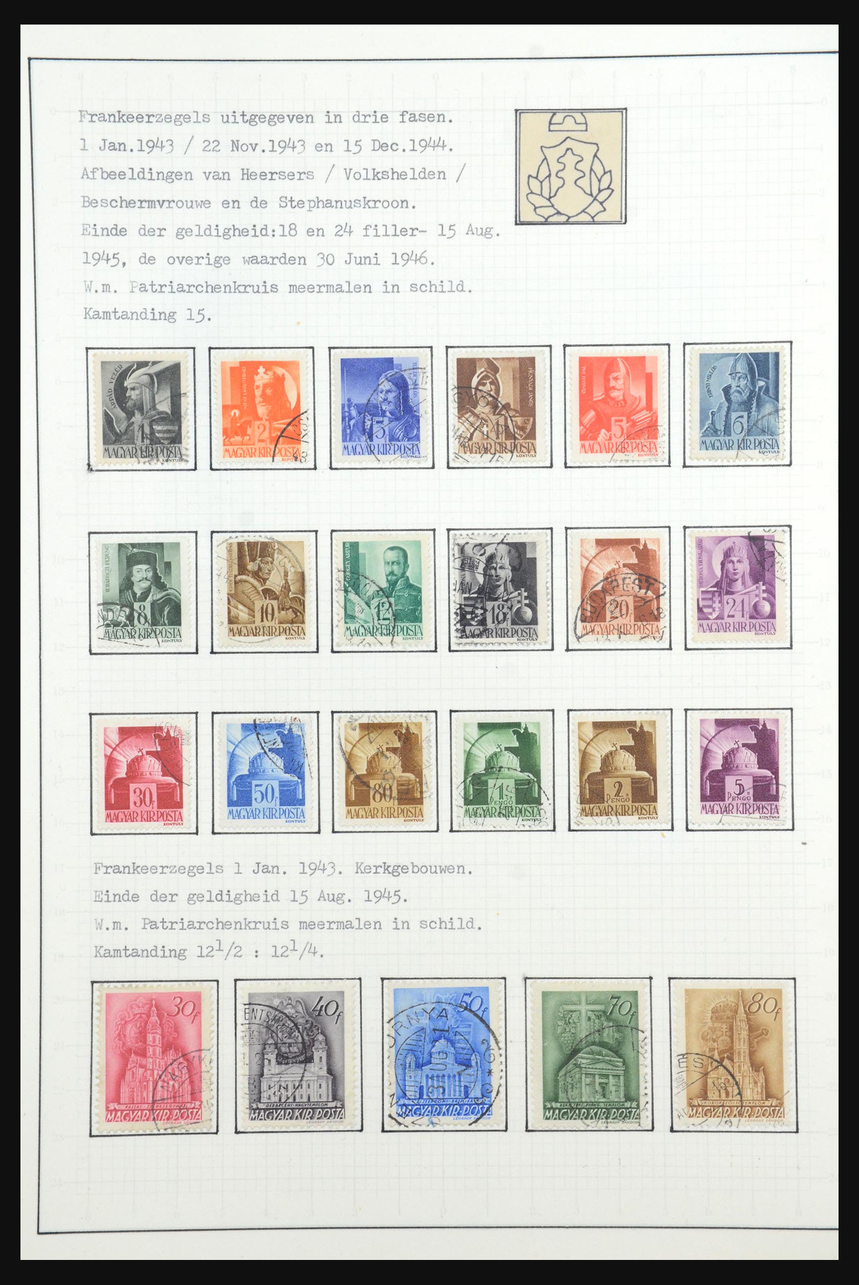 31647 130 - 31647 Hongarije 1927-1946 tentoonstellingsverzameling.
