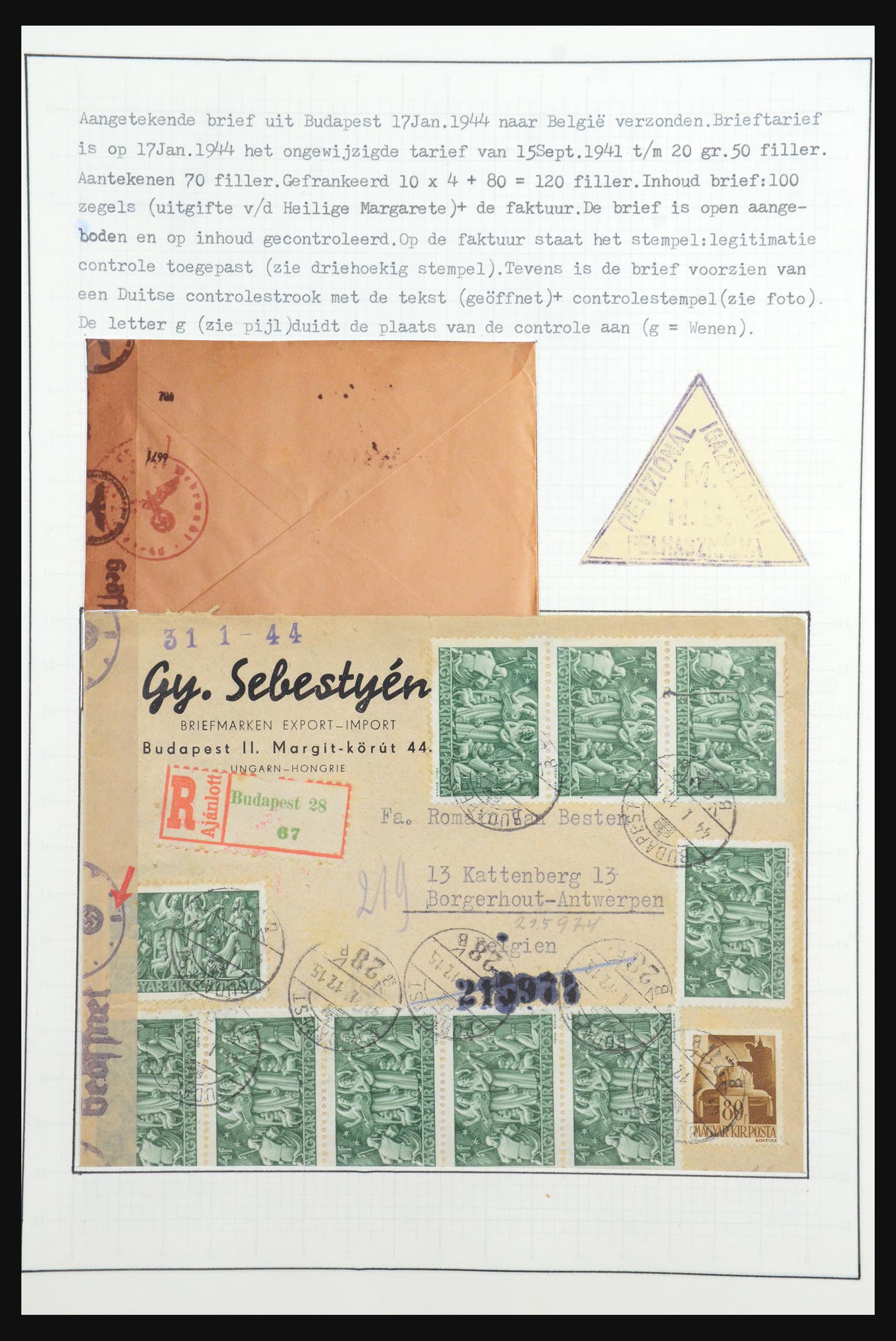 31647 133 - 31647 Hongarije 1927-1946 tentoonstellingsverzameling.