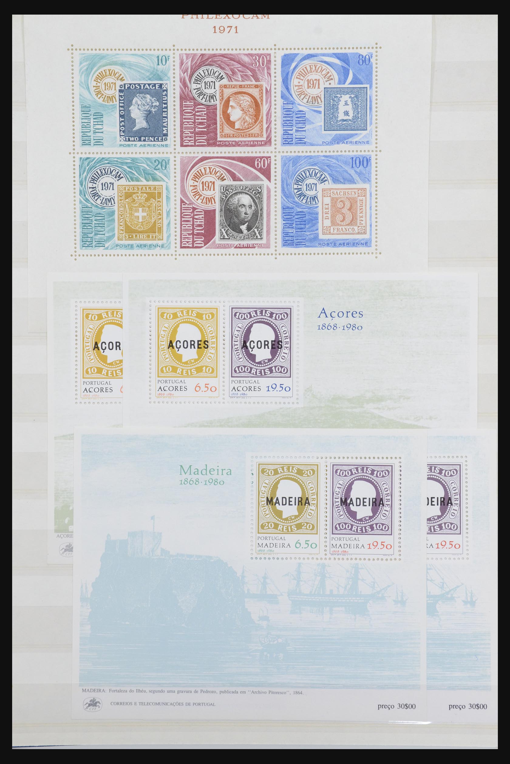 31652 003 - 31652 Motief: postzegel op postzegel 1940-1993.