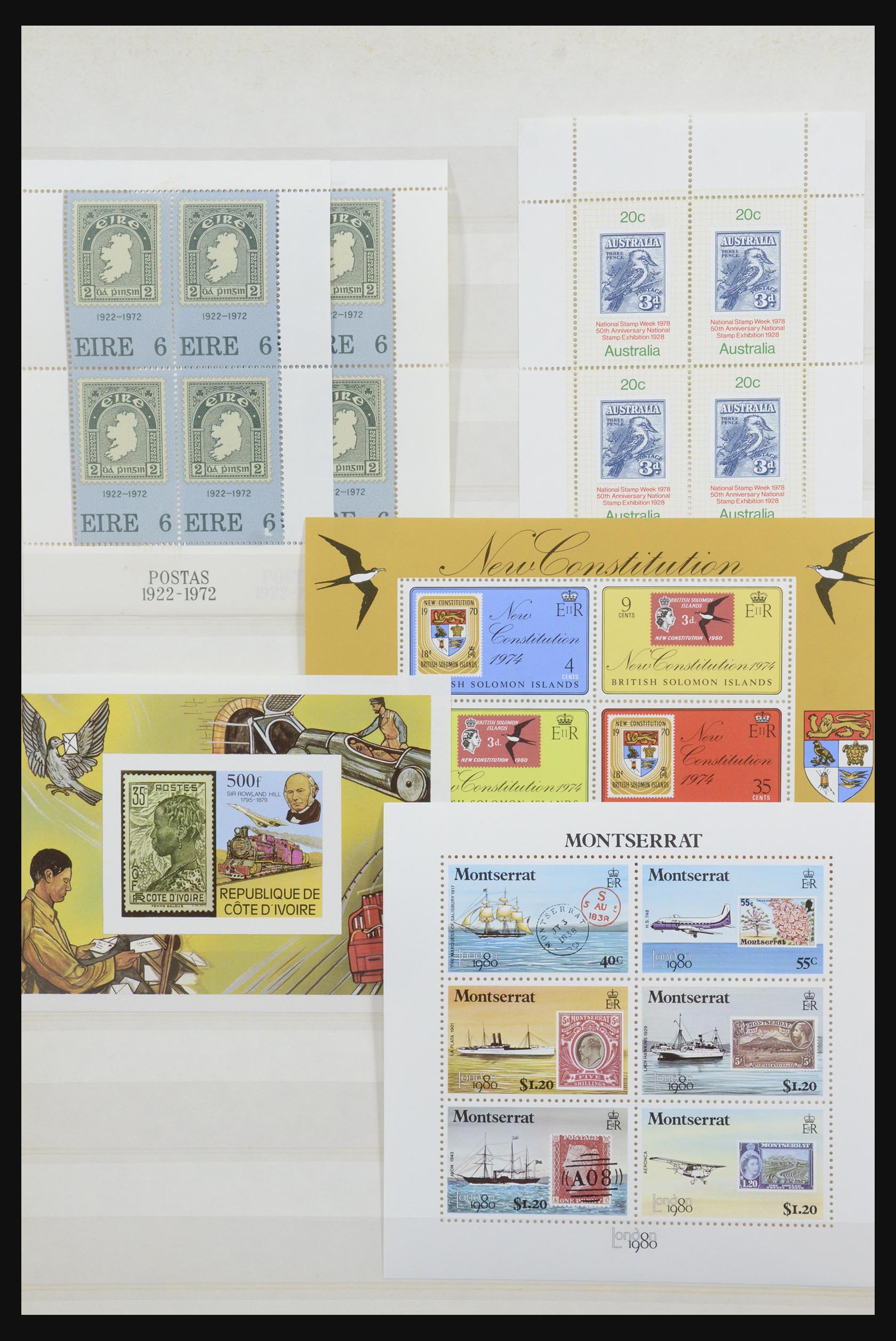 31652 012 - 31652 Motief: postzegel op postzegel 1940-1993.