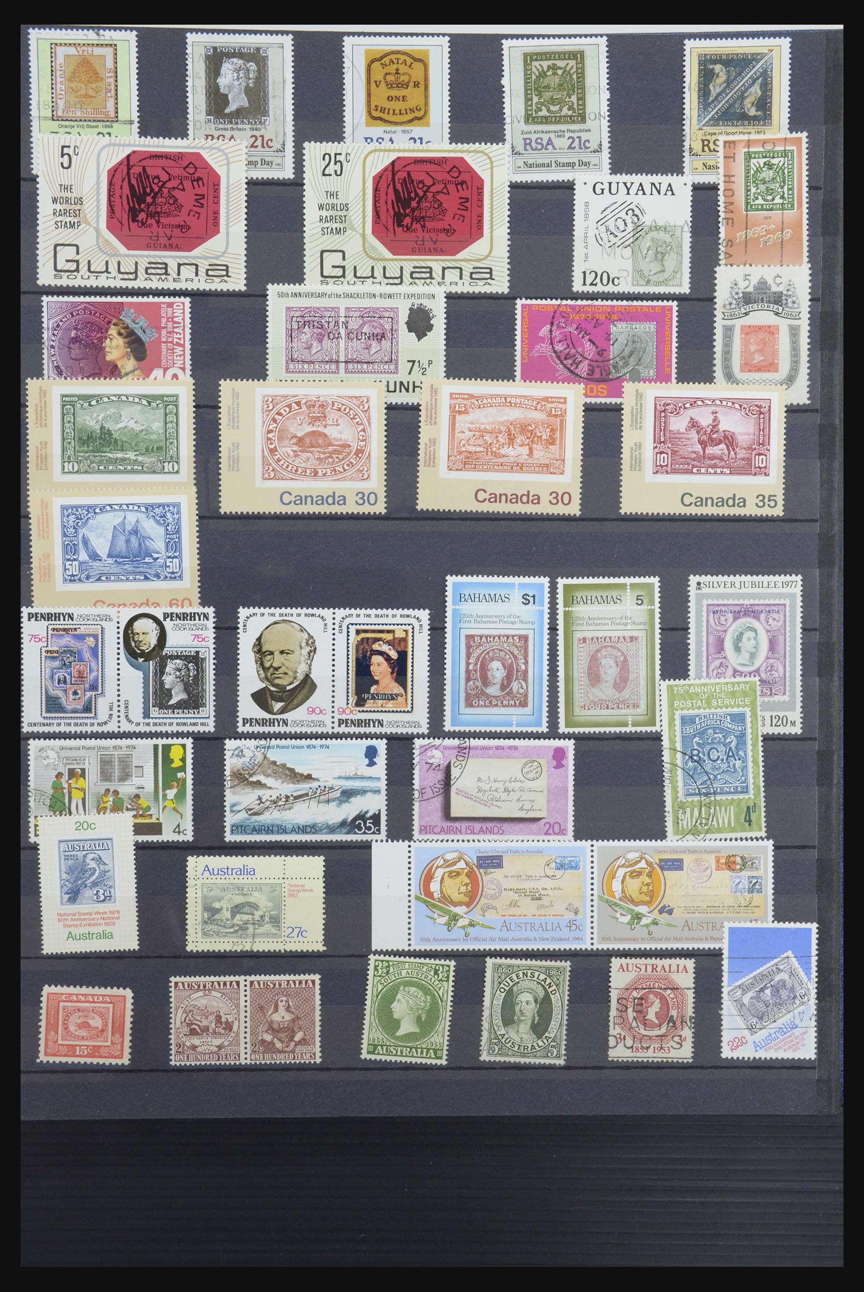 31652 065 - 31652 Motief: postzegel op postzegel 1940-1993.