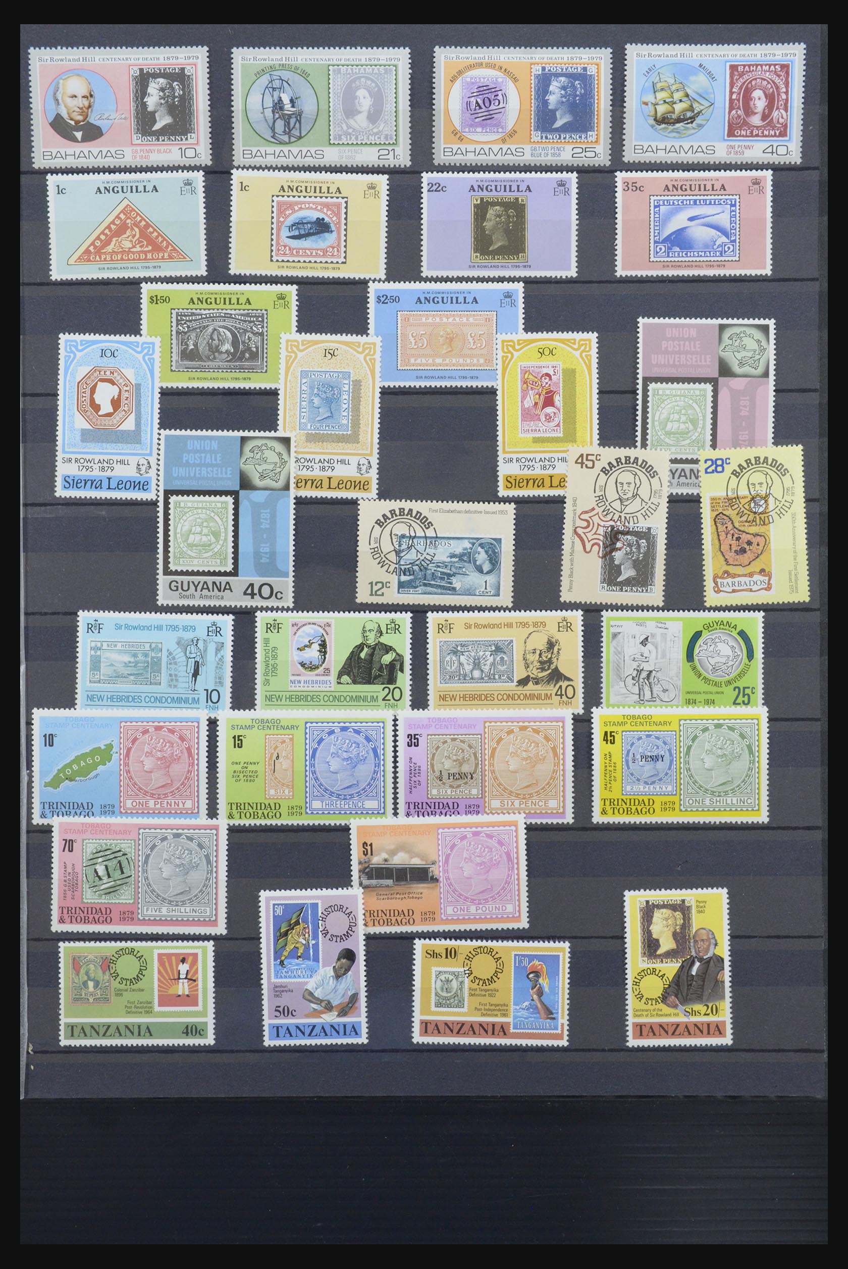 31652 069 - 31652 Motief: postzegel op postzegel 1940-1993.