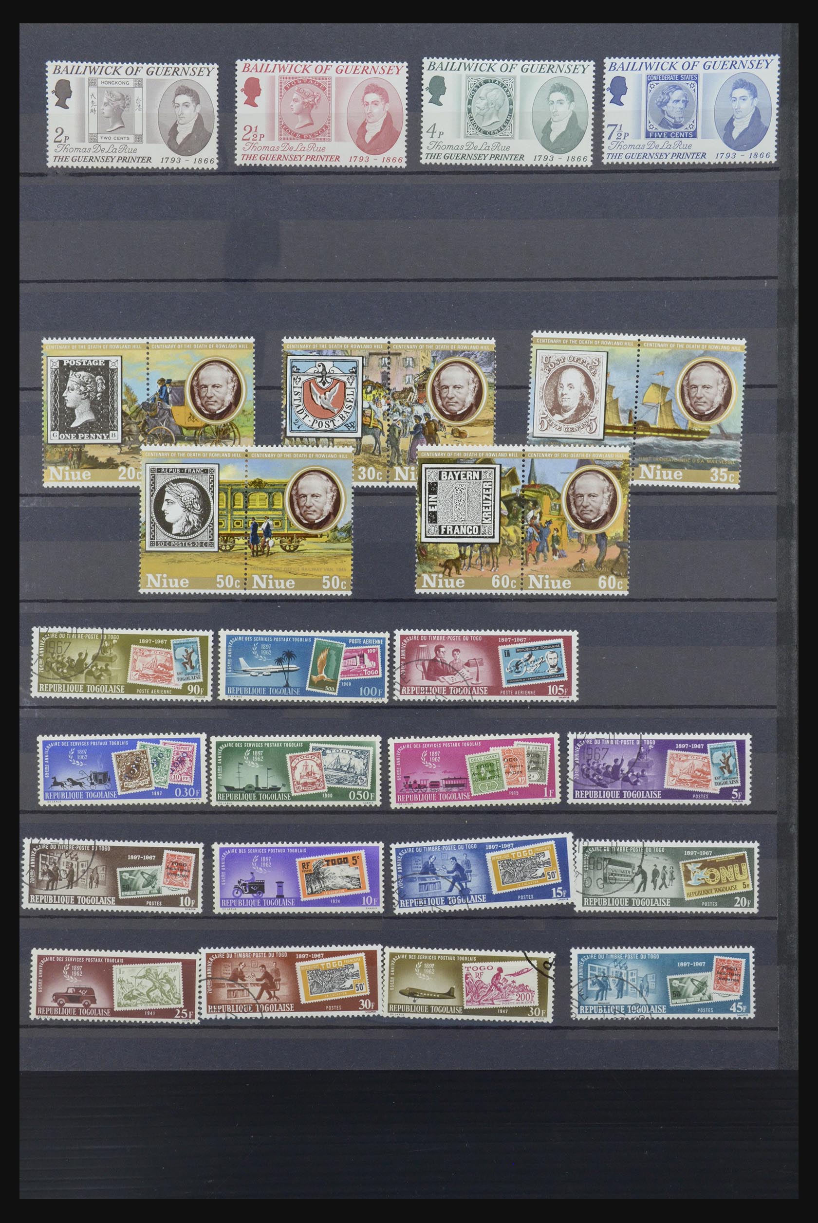 31652 079 - 31652 Motief: postzegel op postzegel 1940-1993.