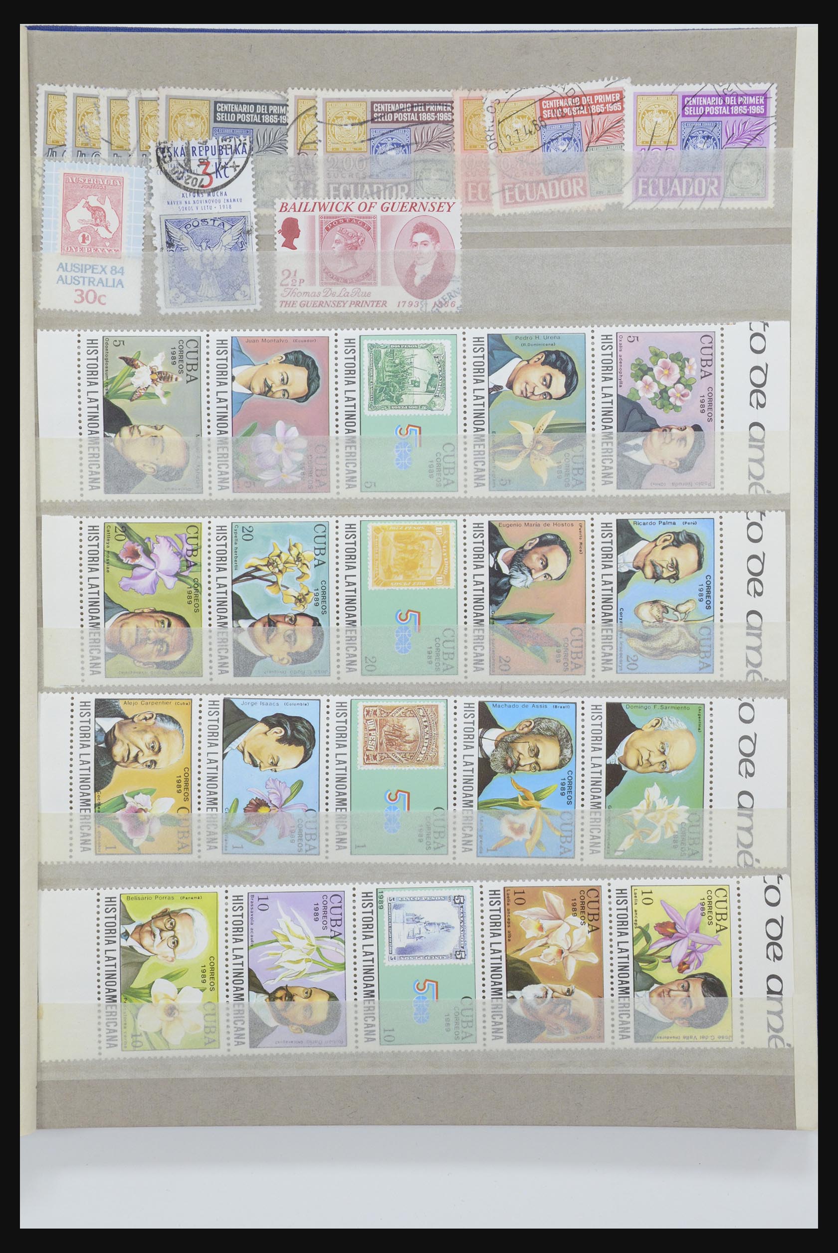 31652 086 - 31652 Motief: postzegel op postzegel 1940-1993.