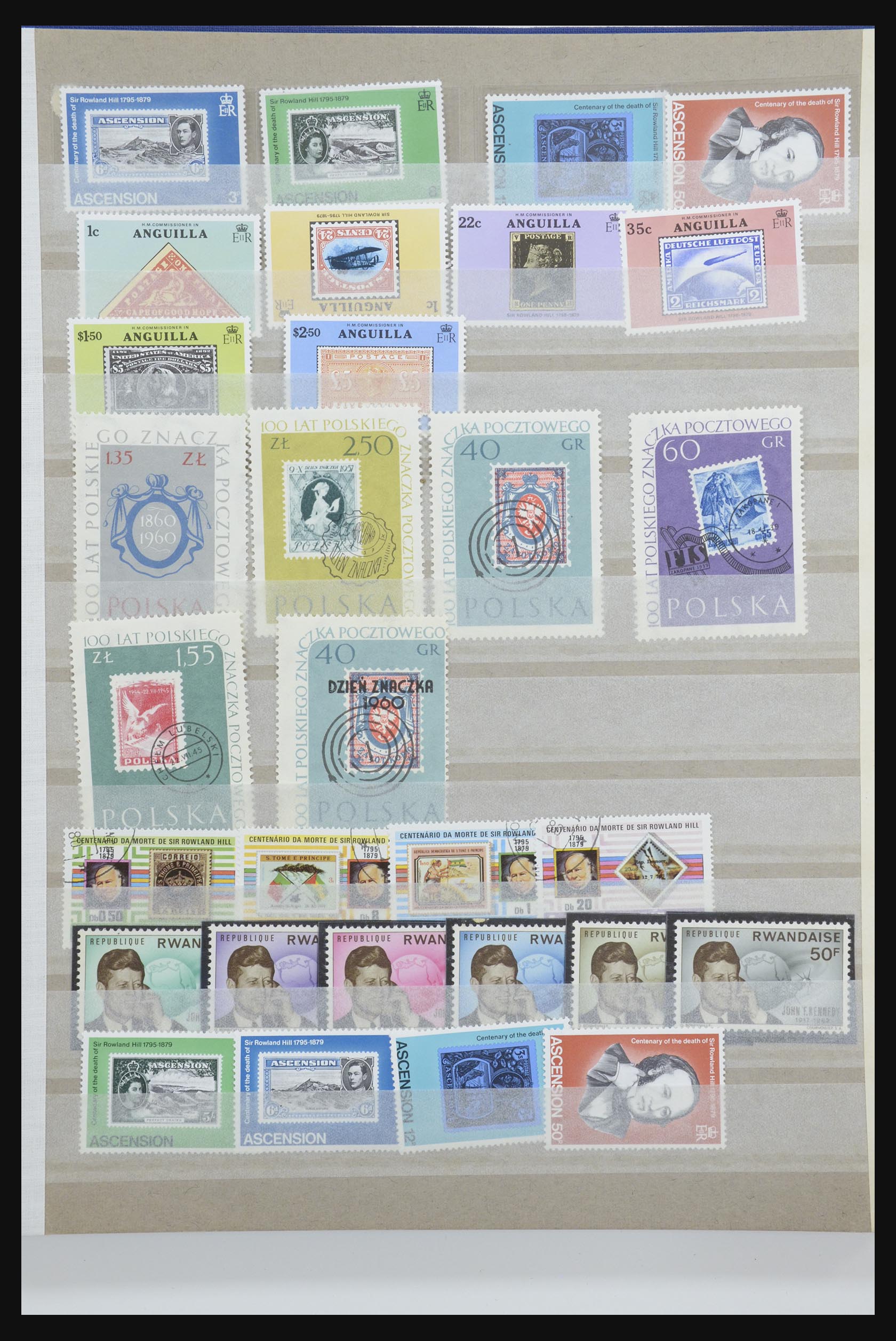 31652 091 - 31652 Motief: postzegel op postzegel 1940-1993.