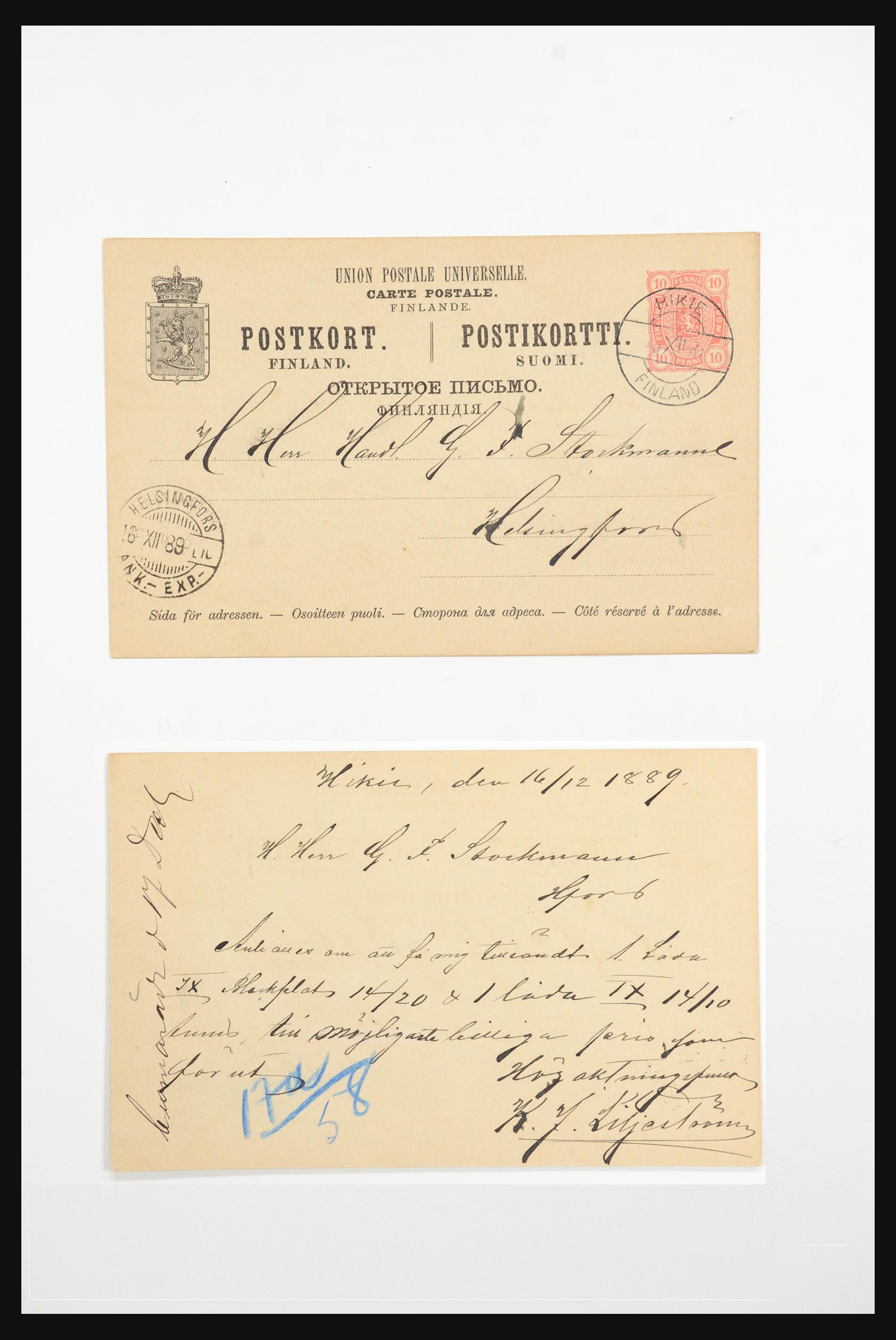 31658 007 - 31658 Finland brieven 1833-1960.