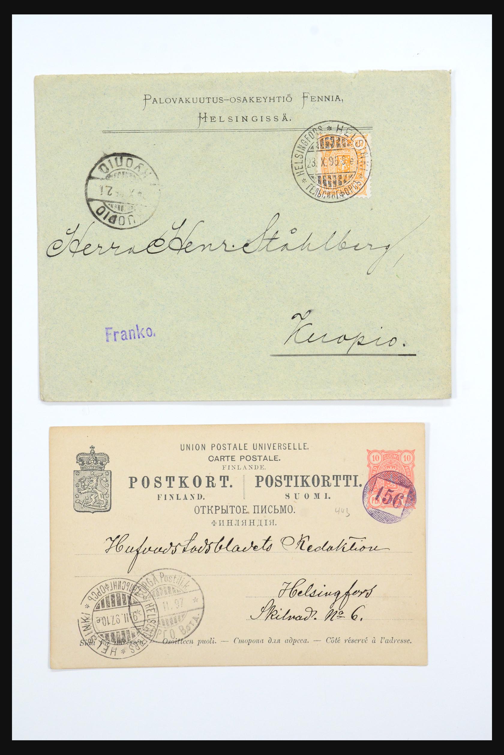 31658 018 - 31658 Finland covers 1833-1960.