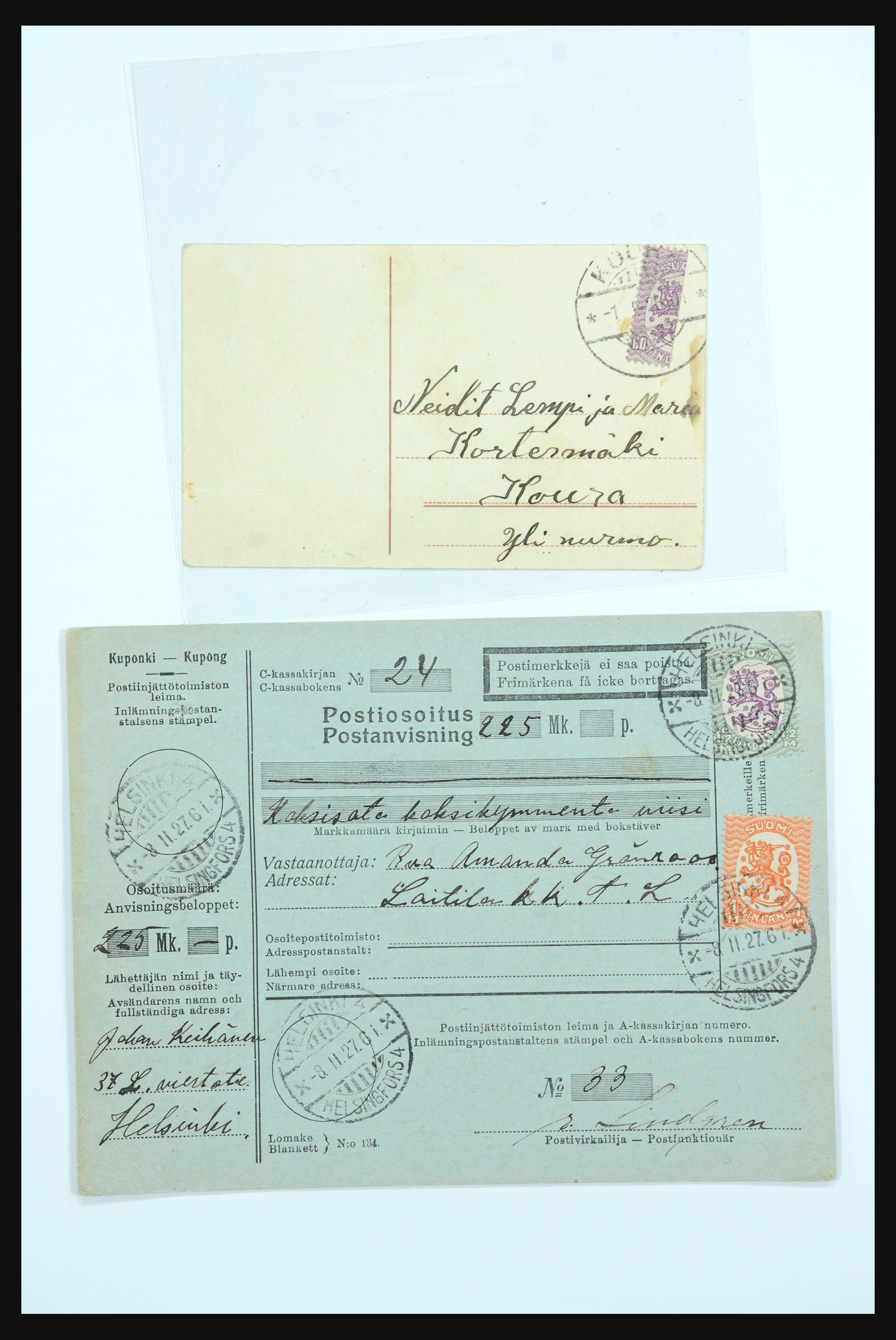 31658 052 - 31658 Finland covers 1833-1960.