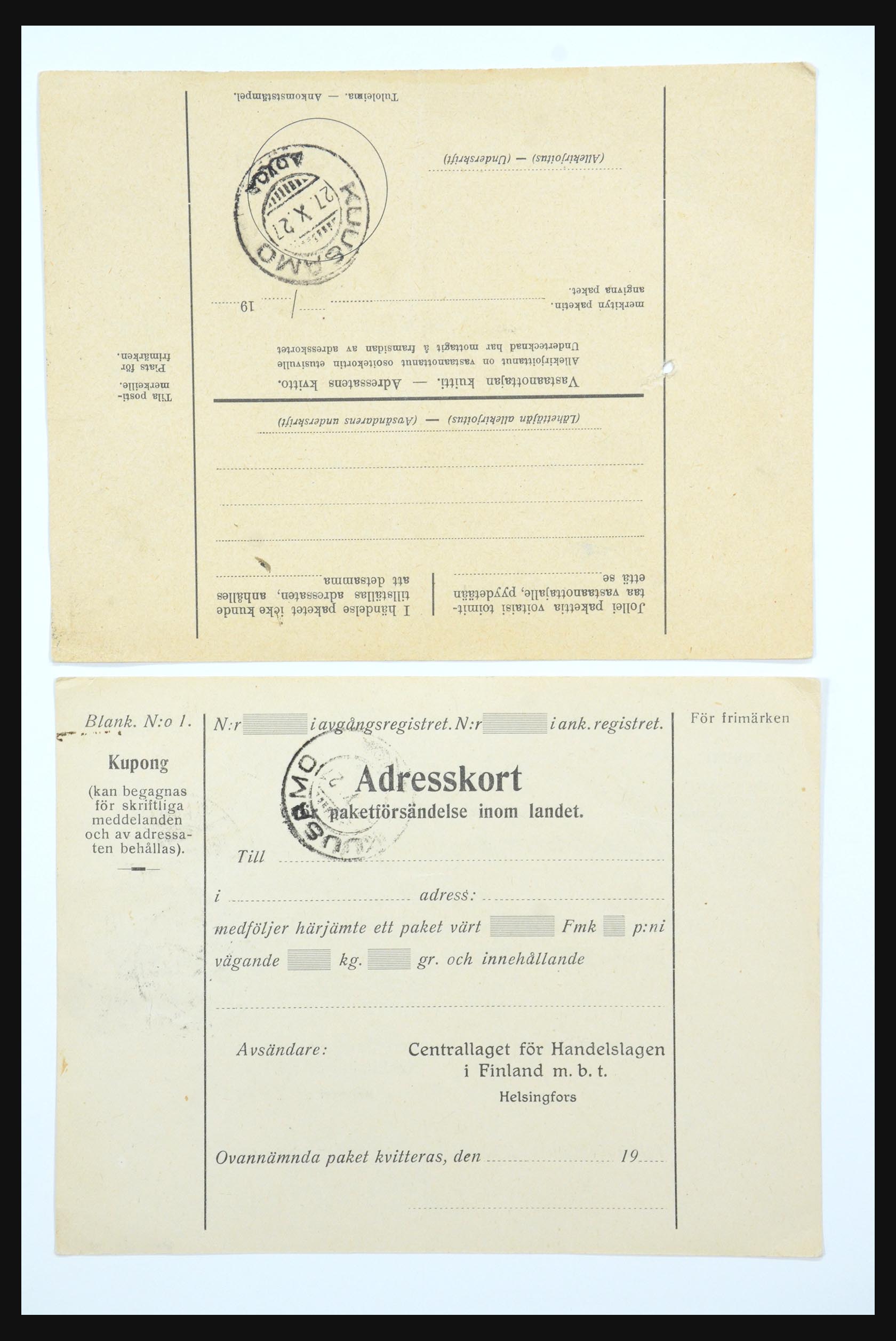 31658 055 - 31658 Finland covers 1833-1960.