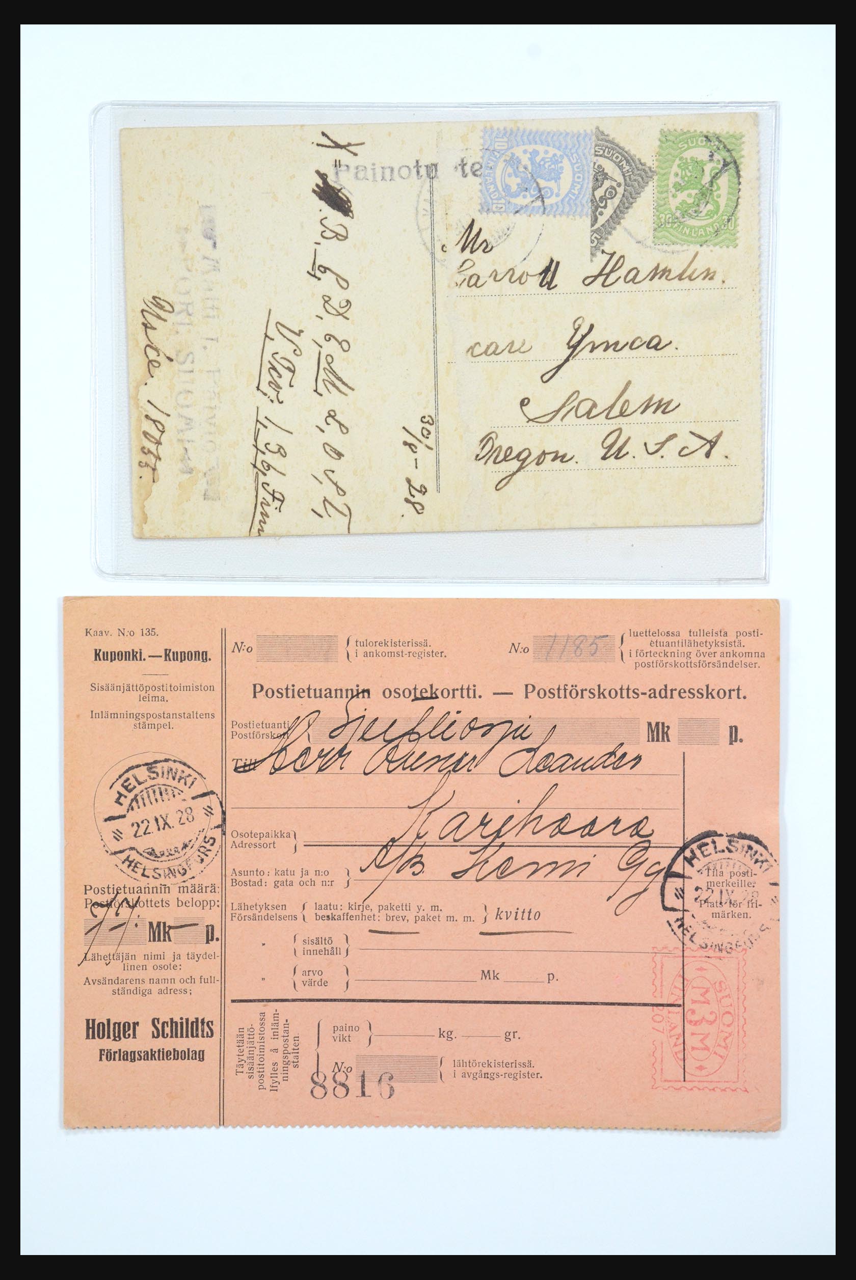 31658 056 - 31658 Finland brieven 1833-1960.
