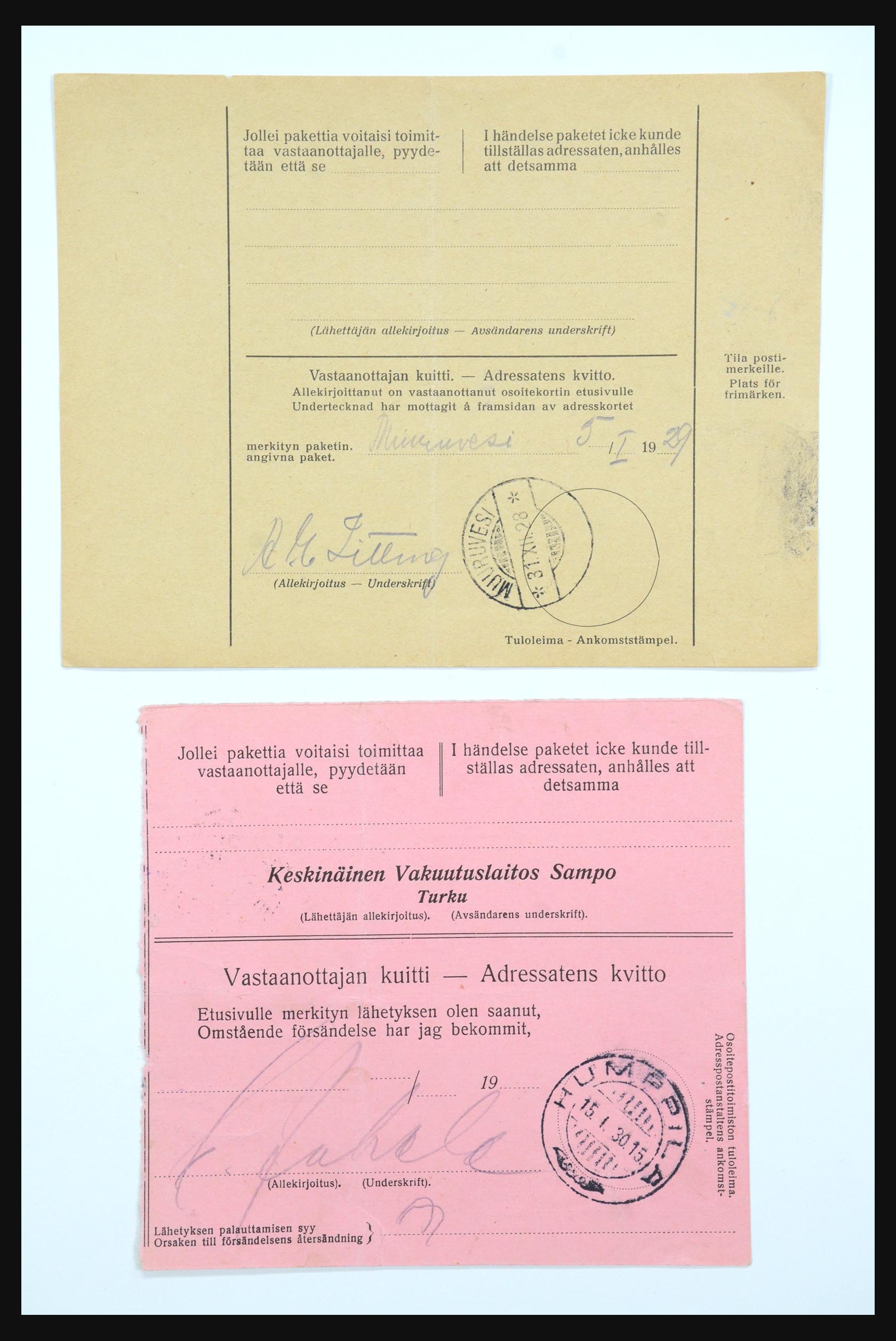 31658 059 - 31658 Finland covers 1833-1960.