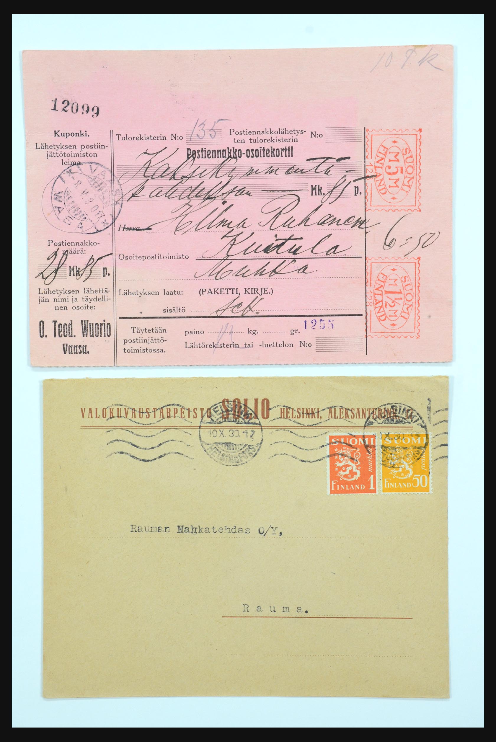 31658 062 - 31658 Finland covers 1833-1960.
