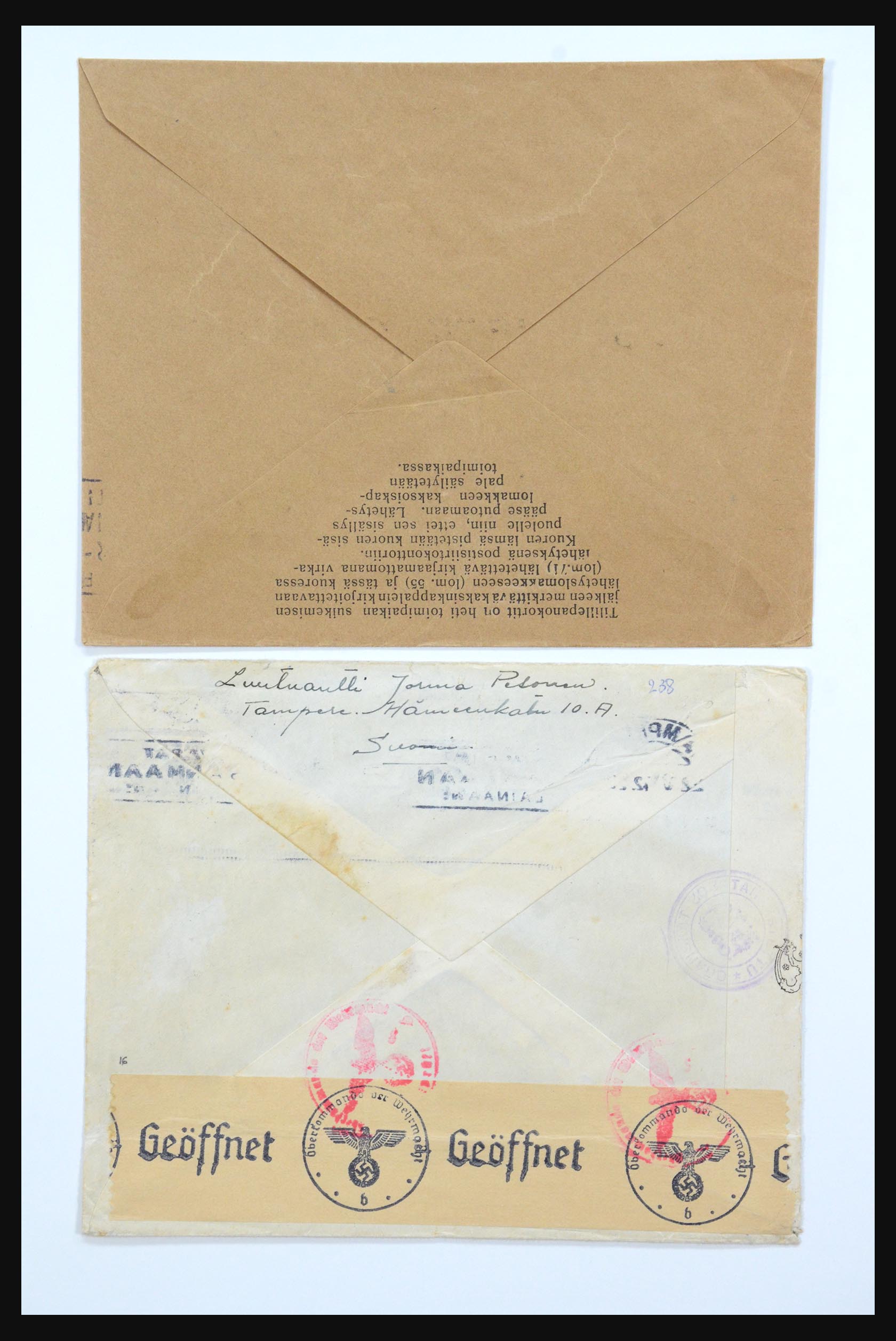 31658 083 - 31658 Finland brieven 1833-1960.