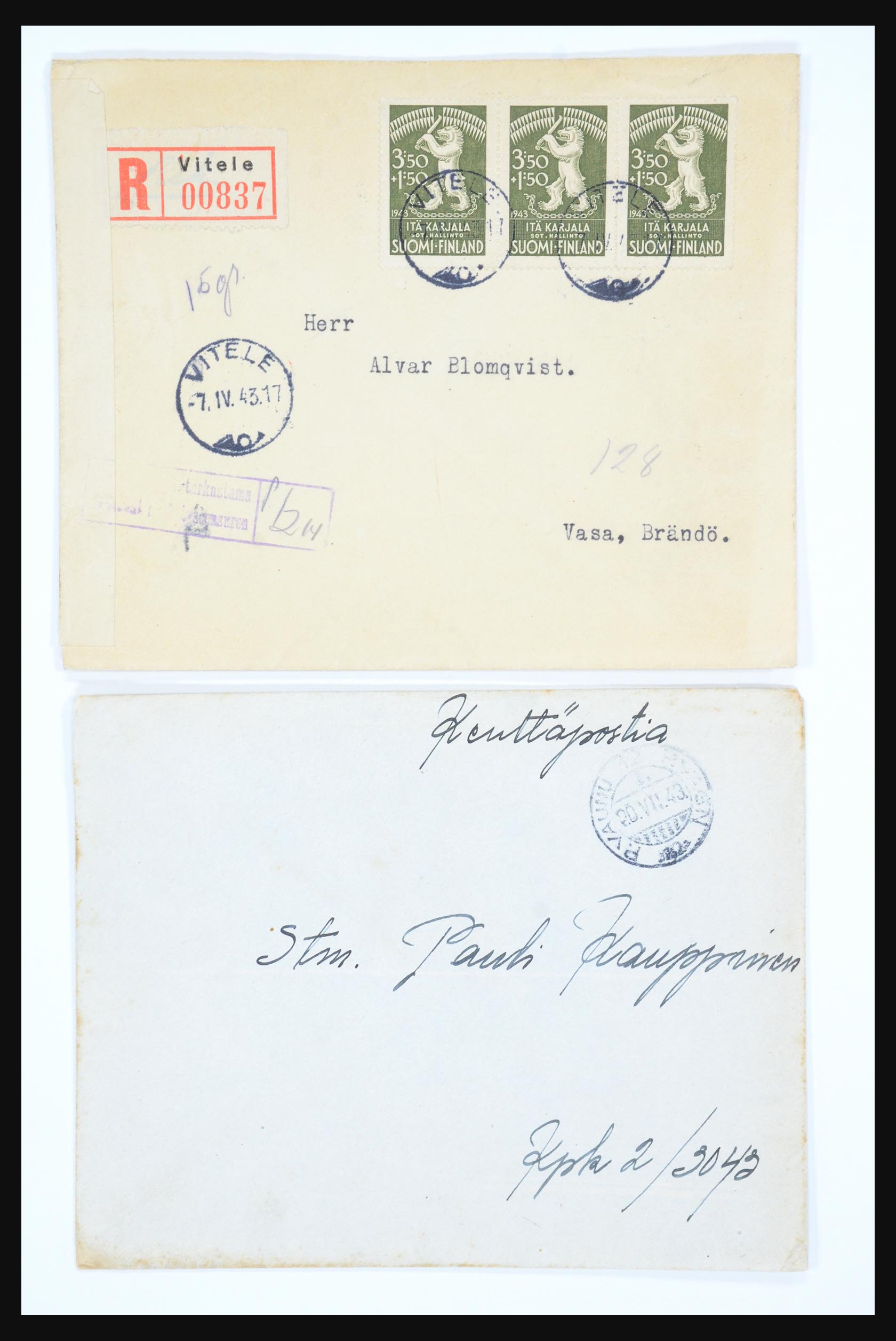 31658 084 - 31658 Finland brieven 1833-1960.