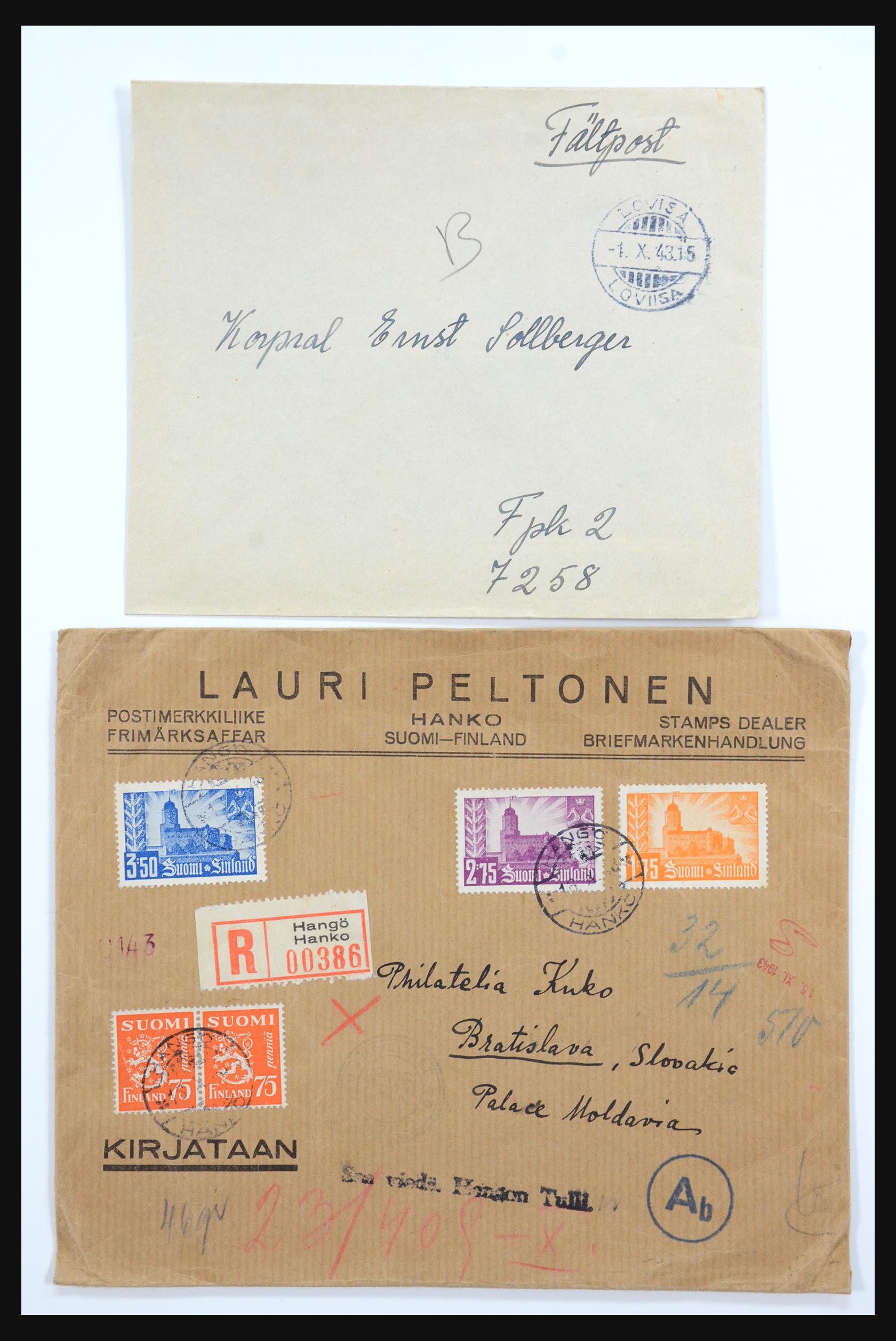 31658 086 - 31658 Finland brieven 1833-1960.