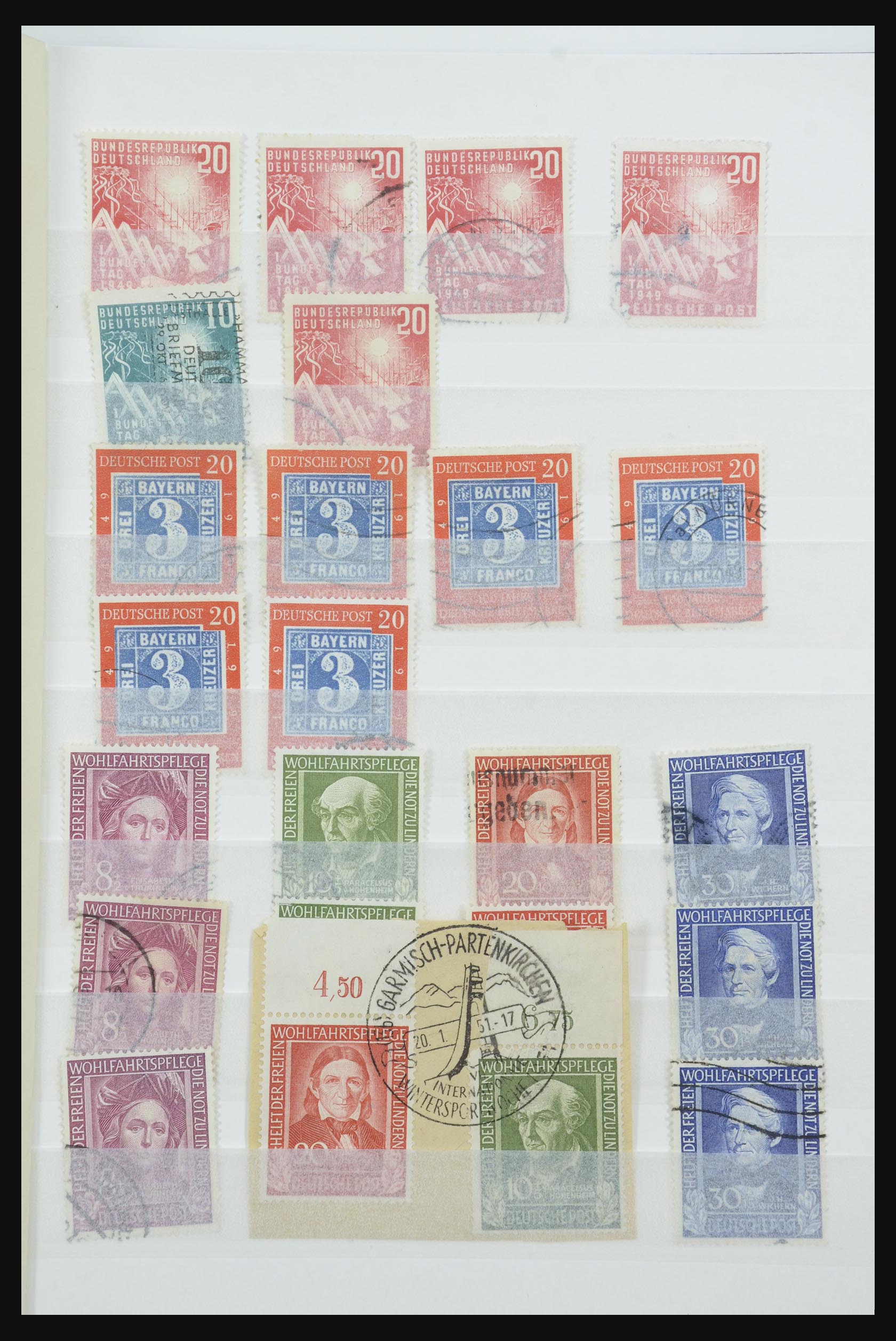 31686 001 - 31686 Bundespost 1949-1955.