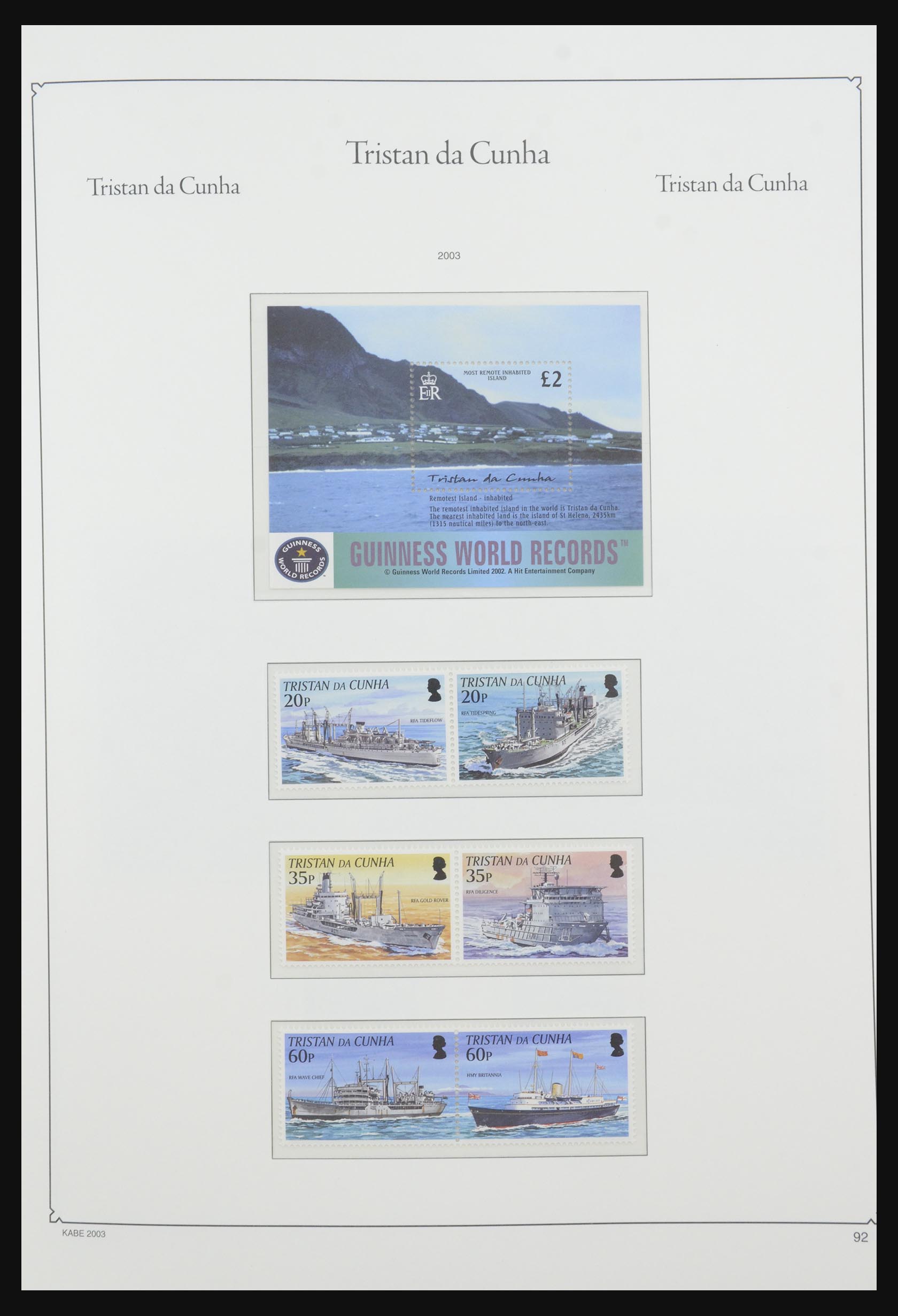 31692 093 - 31692 Tristan da Cunha 1952-2010!