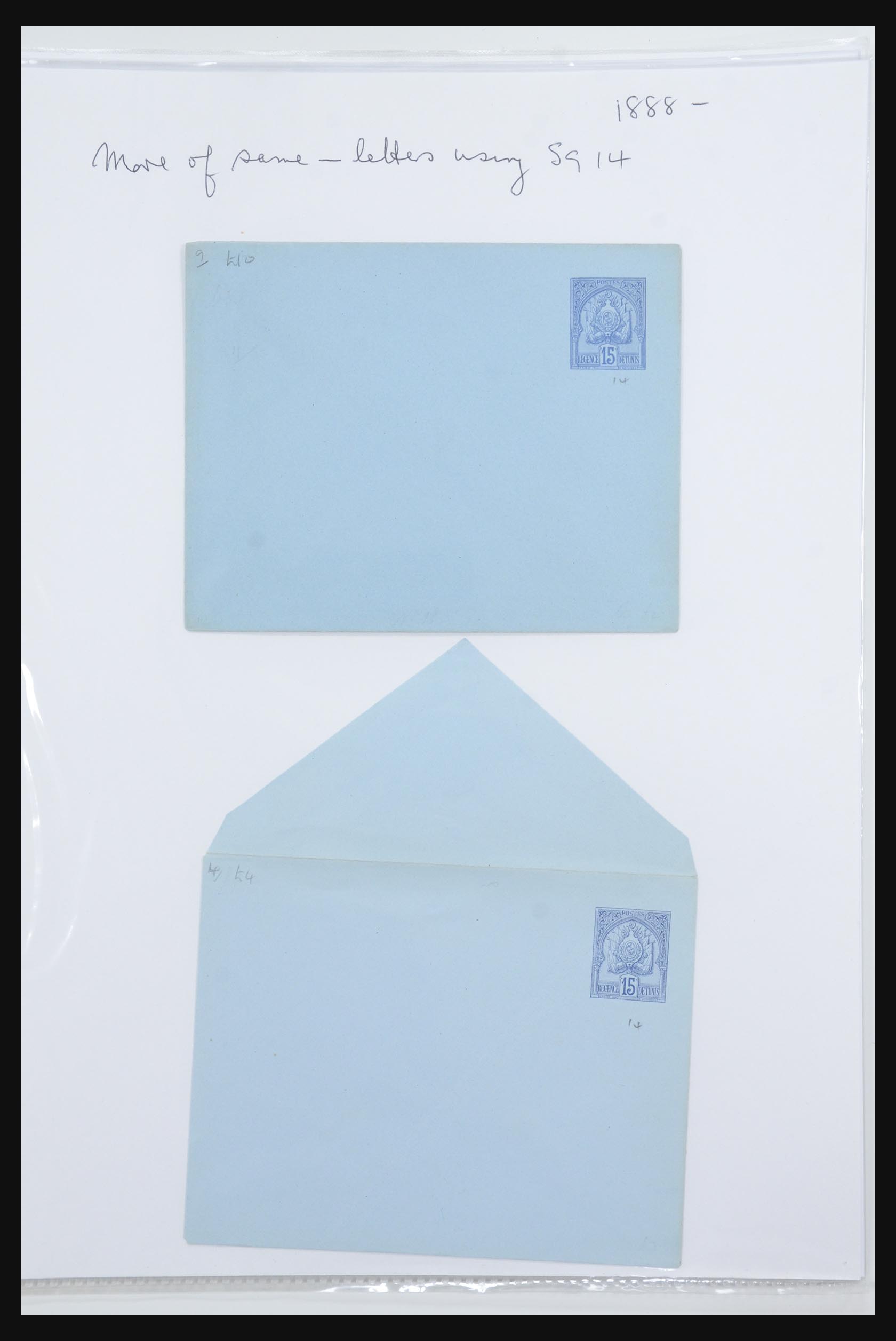 31707 005 - 31707 Tunesië brieven en postwaardestukken 1888-1920.